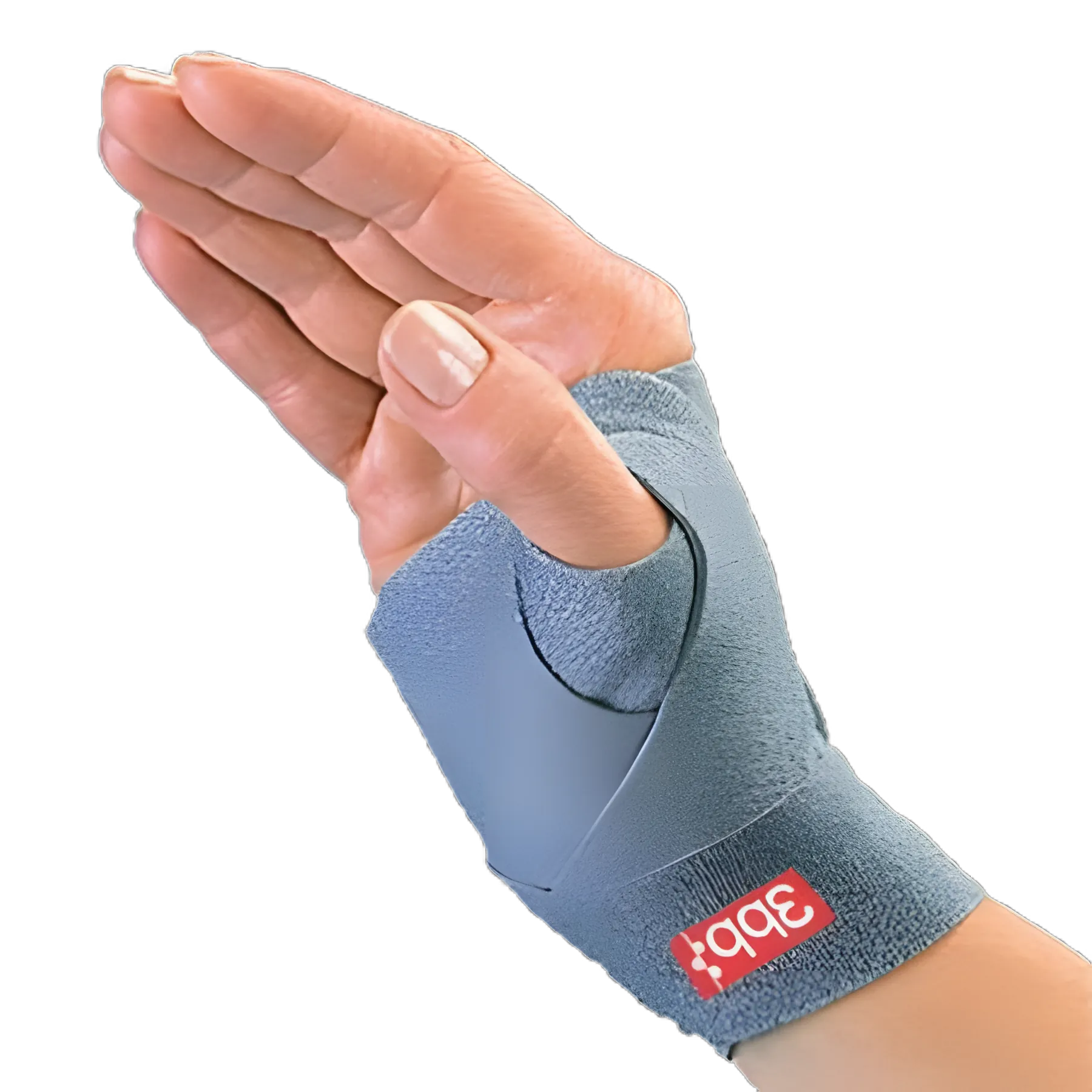 3pp® ThumSling® Thumb Brace for CMC Arthritis Relief - Medium/Large, Right Hand, Gray