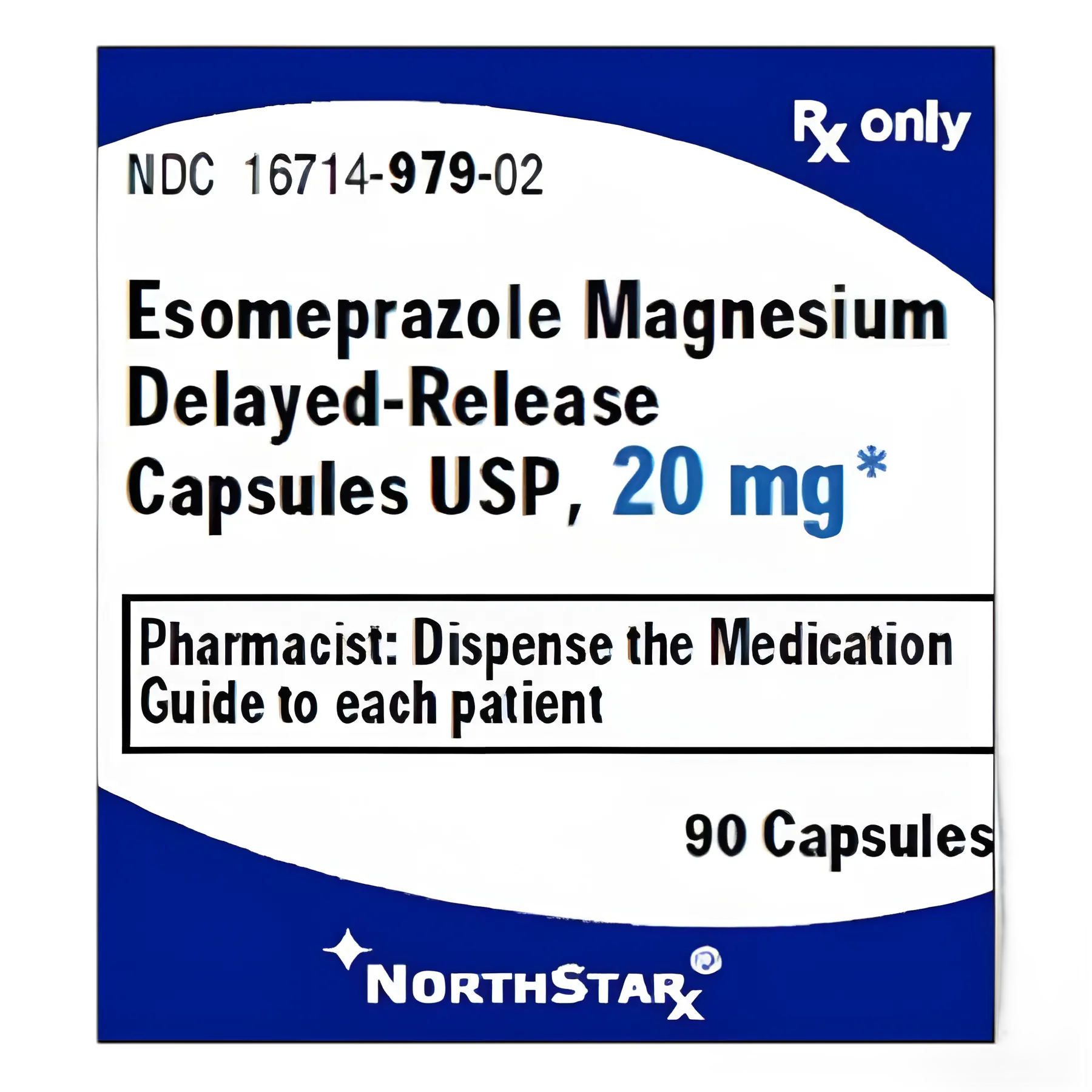 Esomeprazole Magnesium 20 mg Capsules by NorthStar Rx - 90 Count