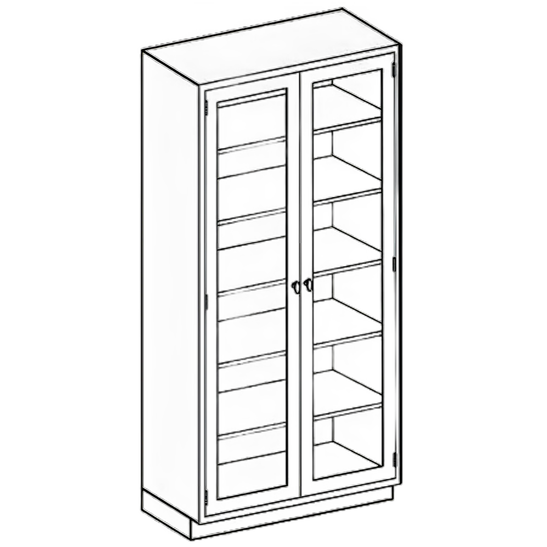 Blickman Stainless Steel Medication Cart with 5 Adjustable Shelves