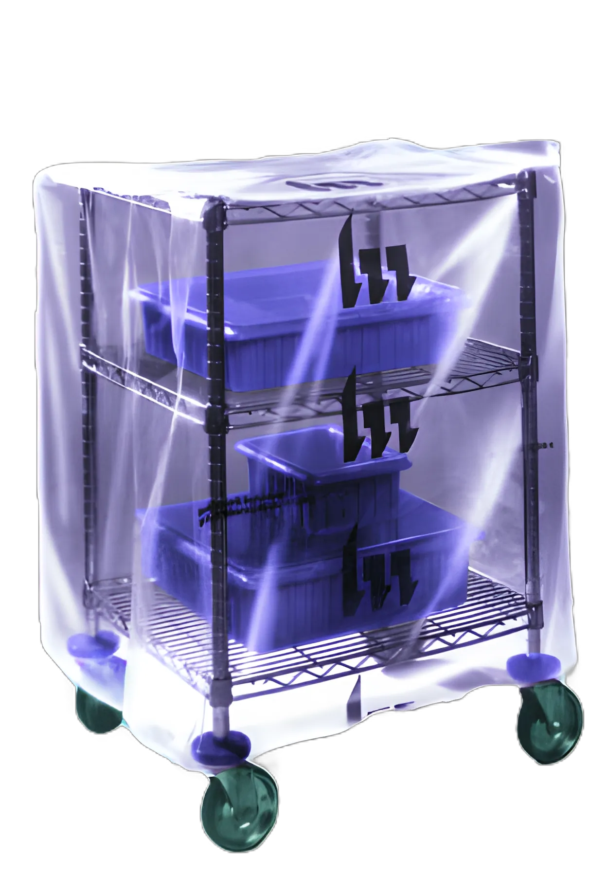 Cart Cover Clear Polyethylene 27 L X 40 W X 36 H Inch