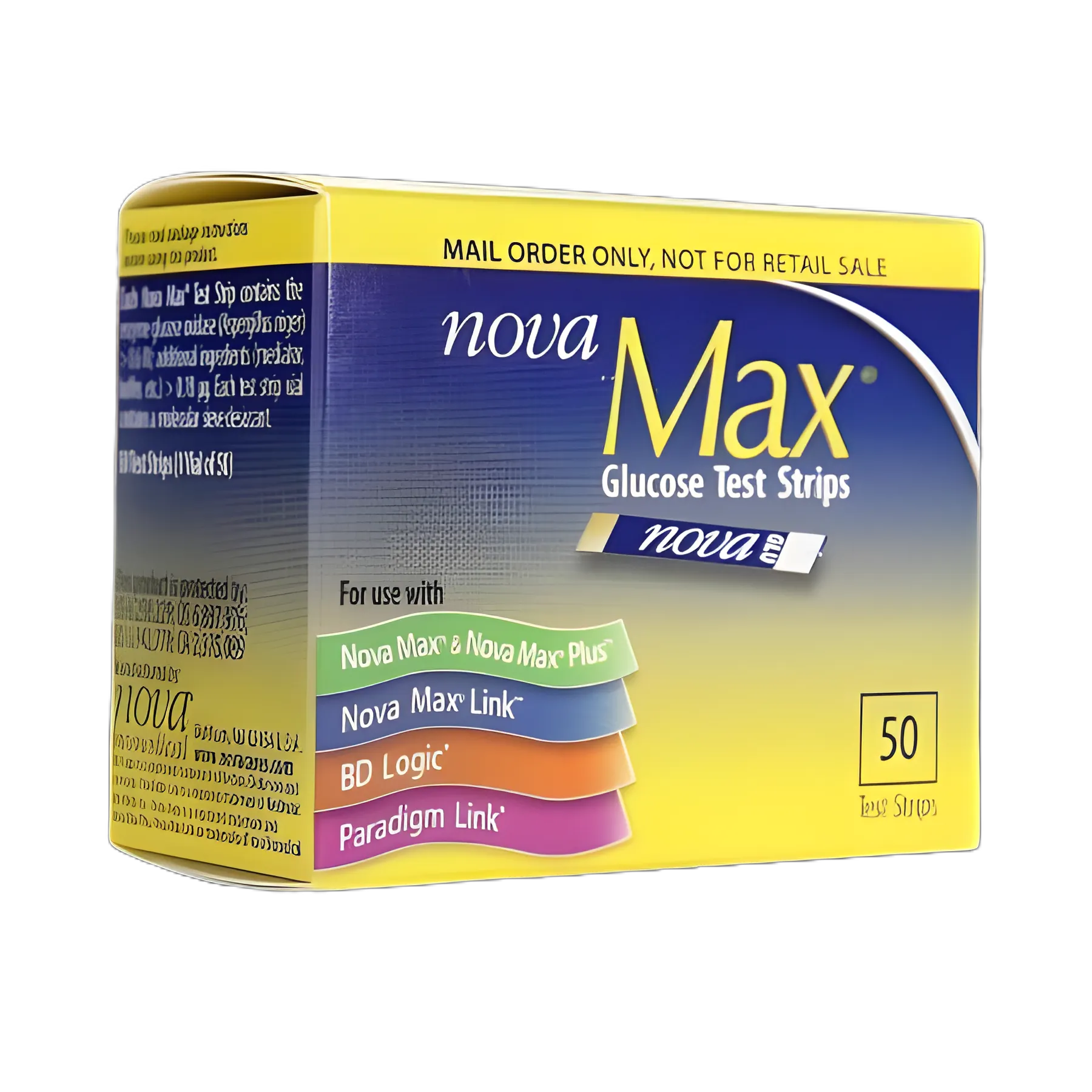 Nova Max® Blood Glucose Test Strips, 50-Pack - Sanvita Inc