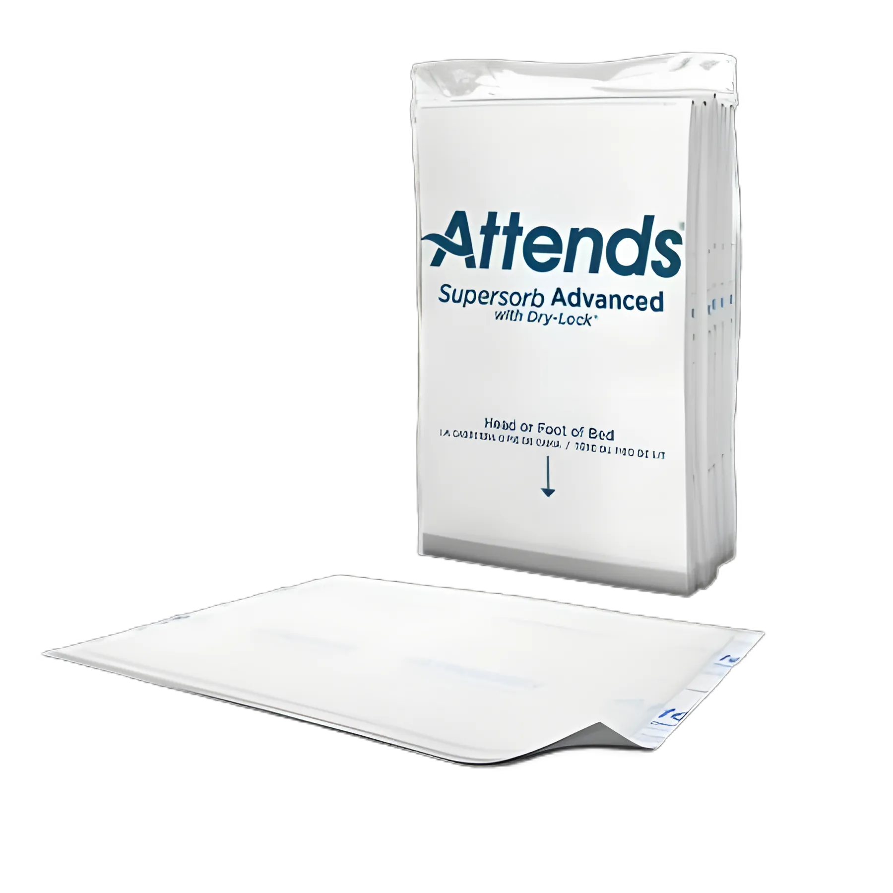 Disposable Underpad Attends® Supersorb Advanced 30 X 36 Inch Dry-Lock® Core Heavy Absorbency - ASB-300