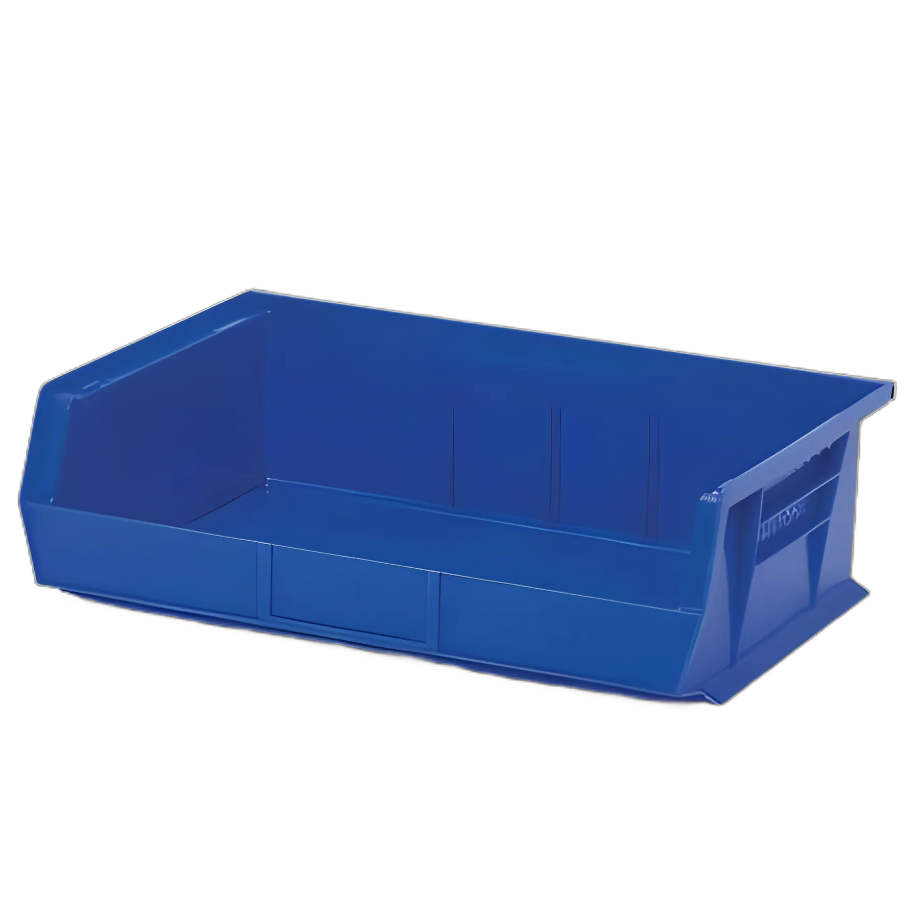 Industrial Grade Polymer Storage Bin Blue 16.5x10.875x5 Inch for Medical Supplies