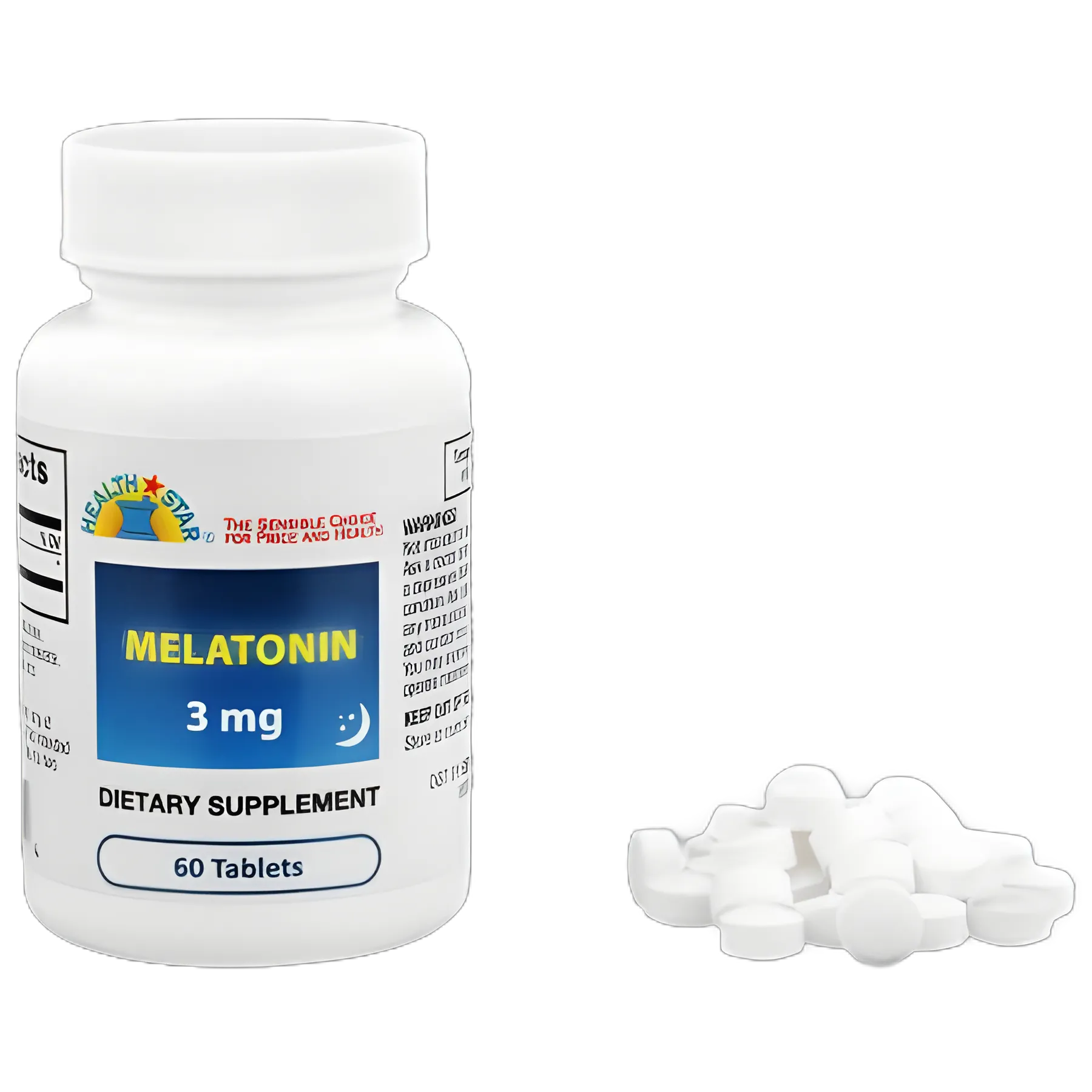 Natural Sleep Aid Geri-Care® 60 per Bottle Tablet 3 mg Strength