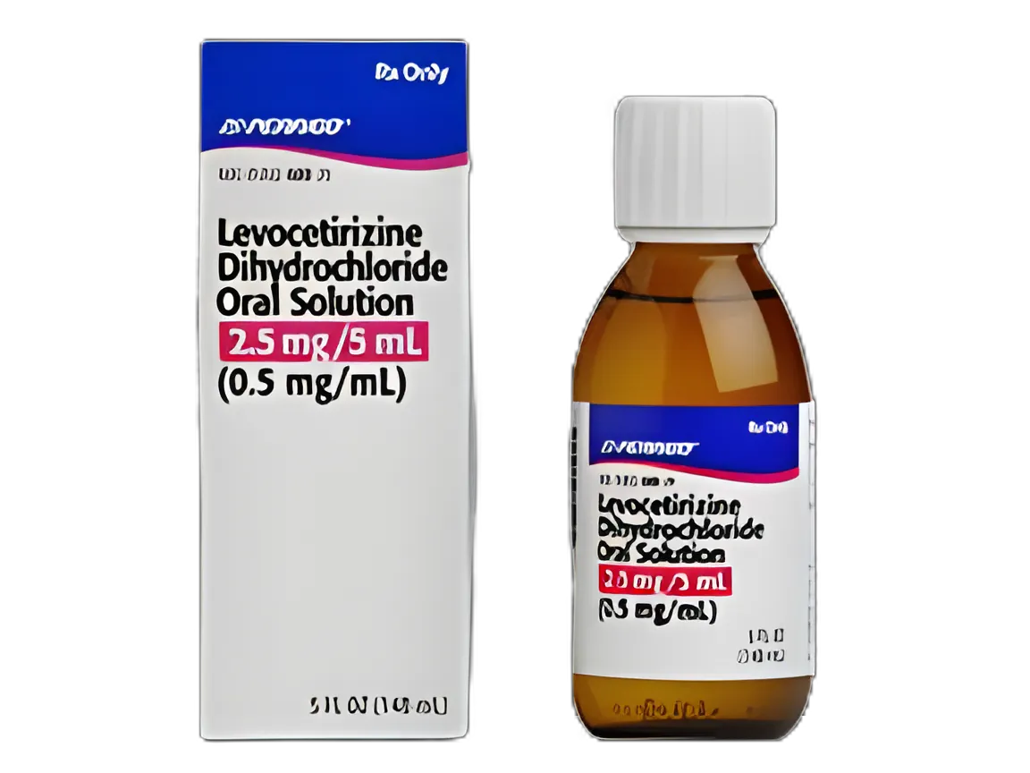 Levocetirizine Dihydrochloride 2.5 mg / 5 mL Solution Bottle 5 oz.