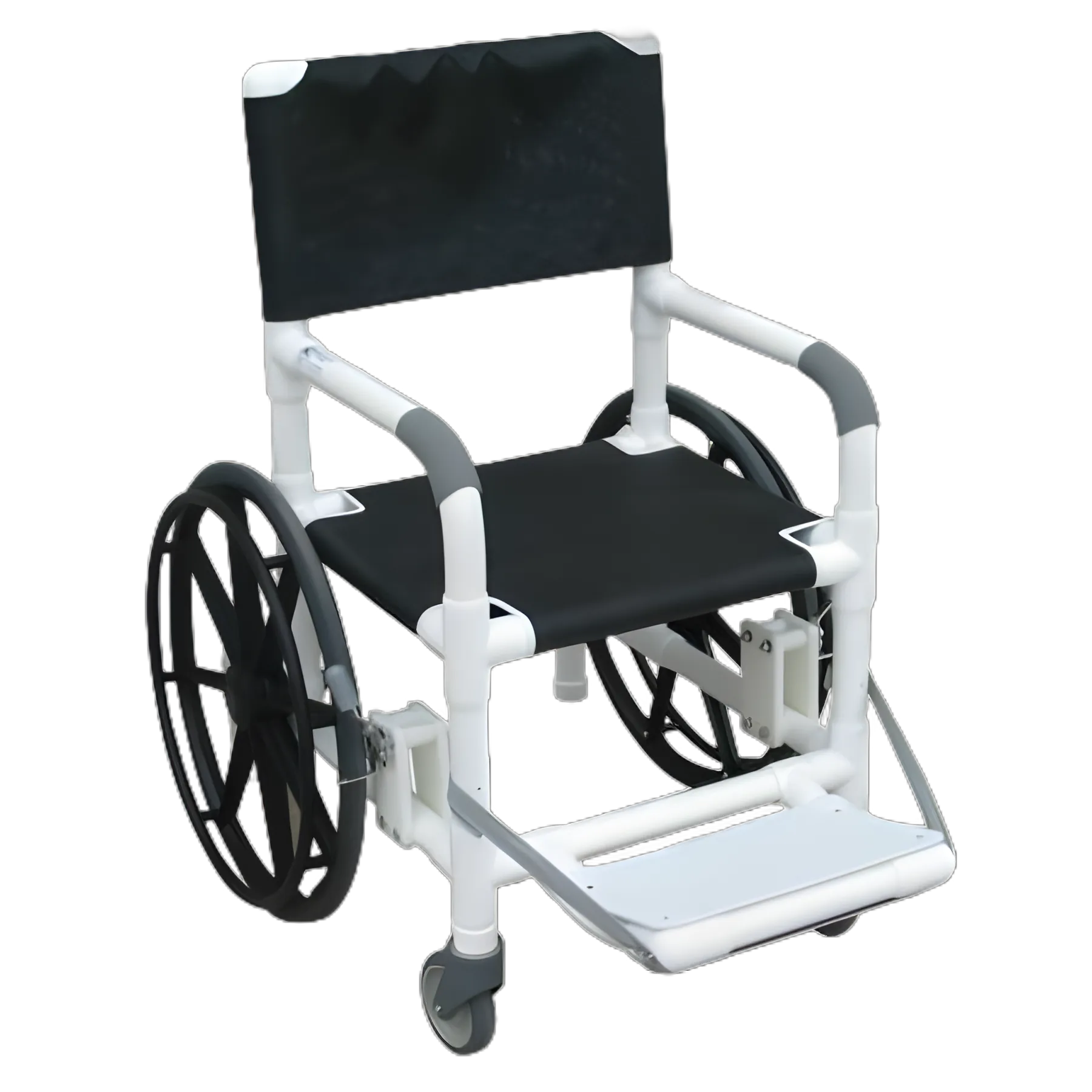 Echo MRI Full Length Arm Transport Chair with Folding Footrest and PVC Frame