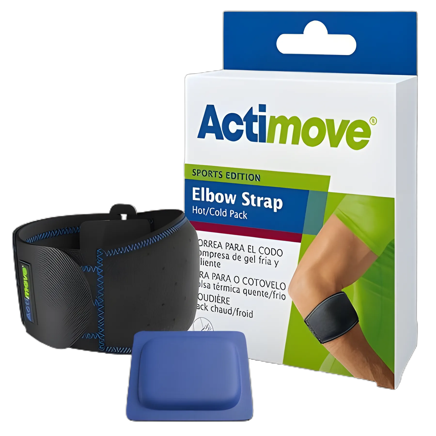 Actimove Sports Edition Elbow Support with Hot/Cold Pack for Pain Relief