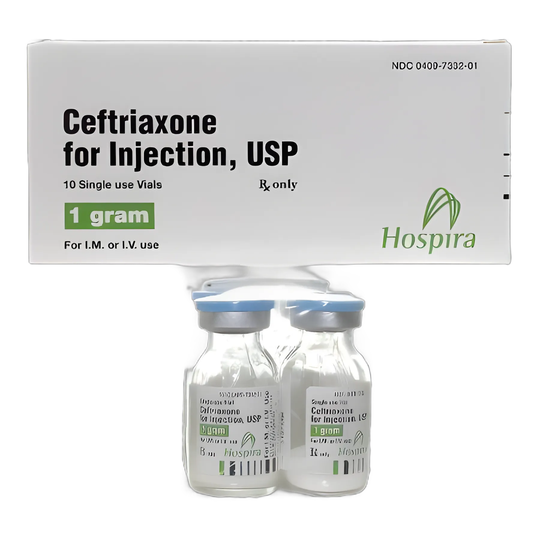 Ceftriaxone Sodium 1 Gram / 15 mL Injection Single-Dose Vial 15 mL
