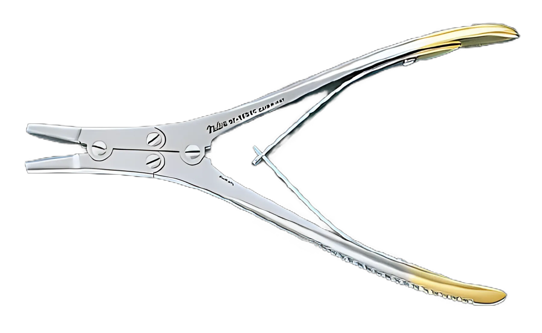 Pin / Wire Puller Carb-N-Sert® 7 Inch Stainless Steel / Tungsten Carbide Double Action 4 mm Wide Jaws