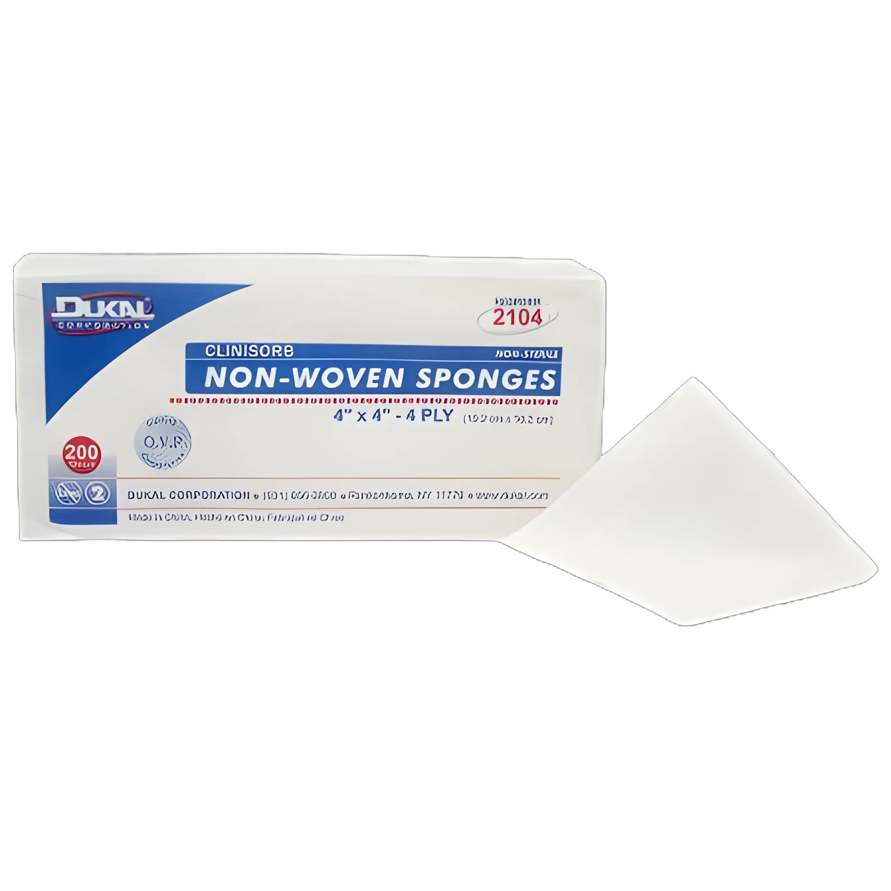 Nonwoven Sponge Clinisorb 4 X 4 Inch 200 per Pack NonSterile 4-ply Square