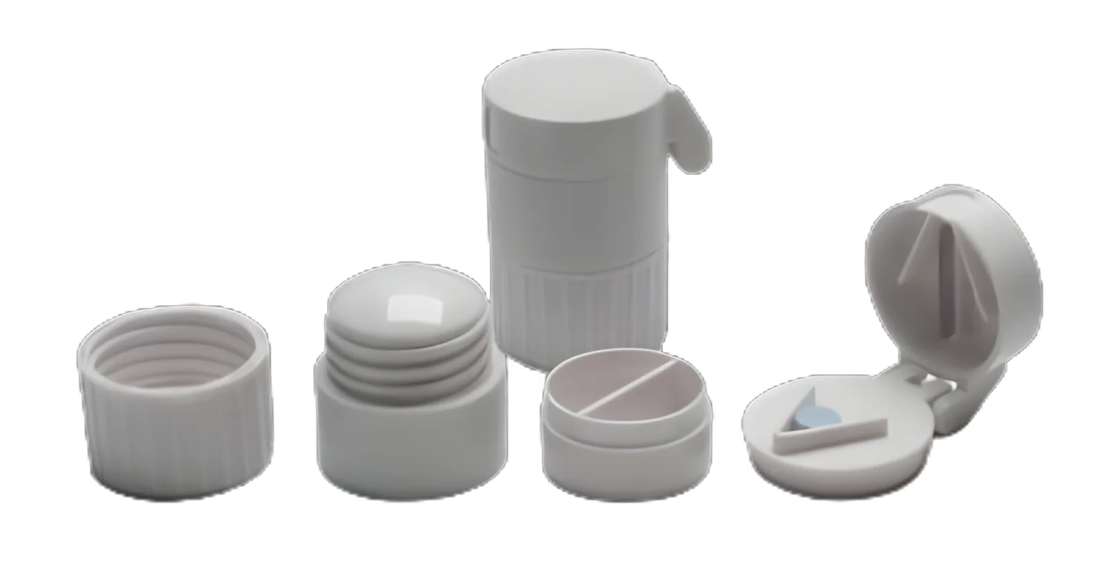 Pill Crusher Hand Operated White