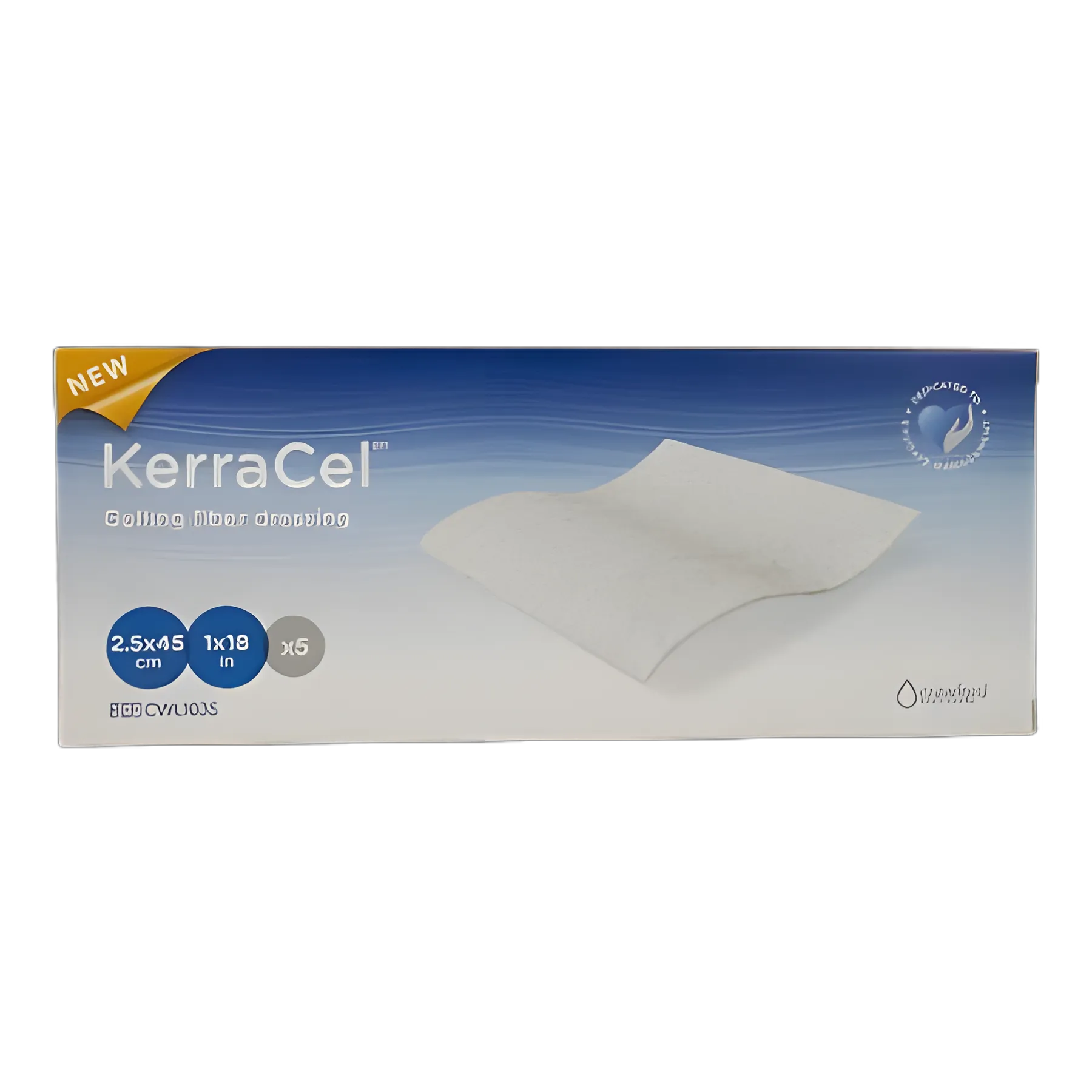 Gelling Fiber Wound Dressing KerraCel™ 1 X 18 Inch Ribbon Sterile