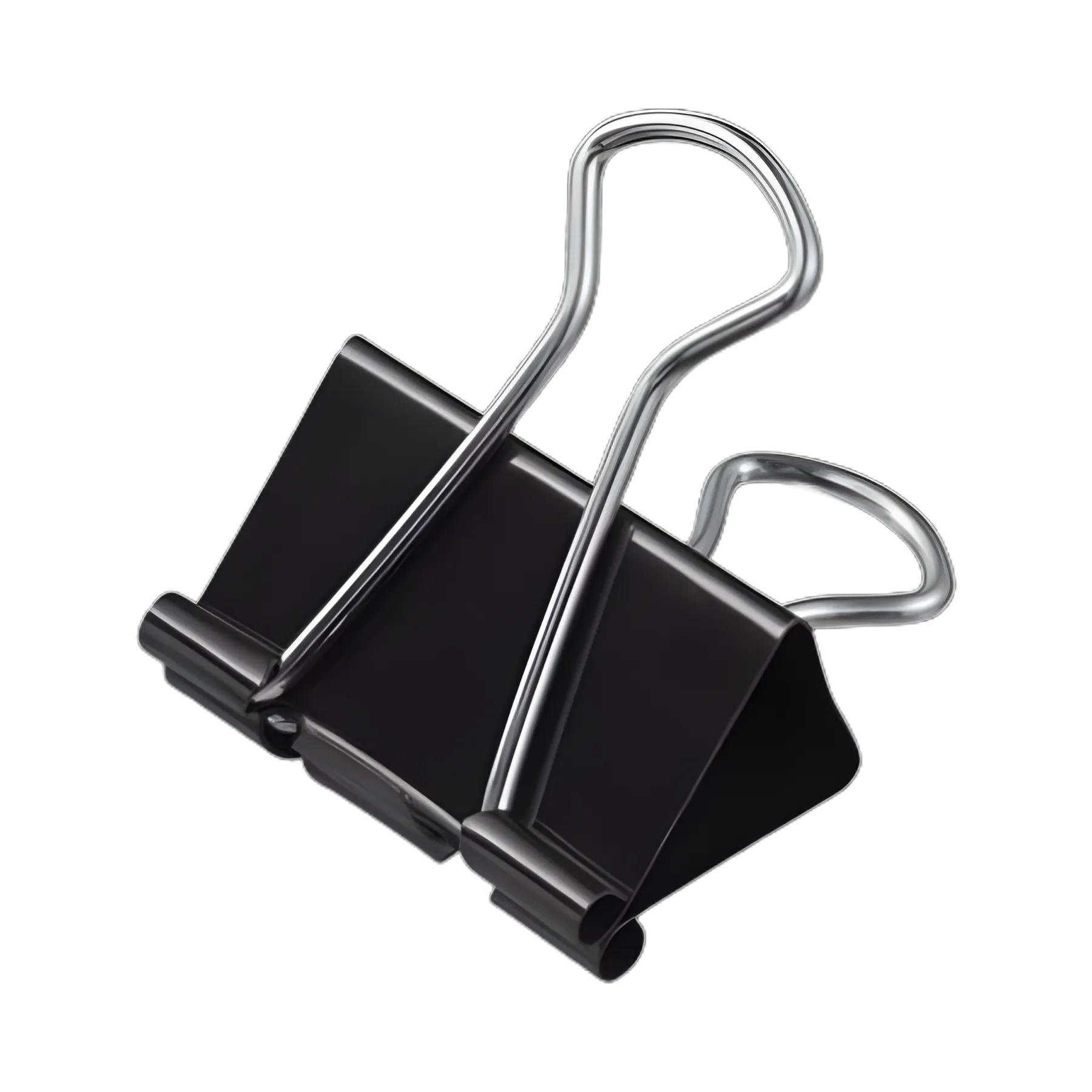 Binder Clips, Mini, Black/Silver, 12/Box