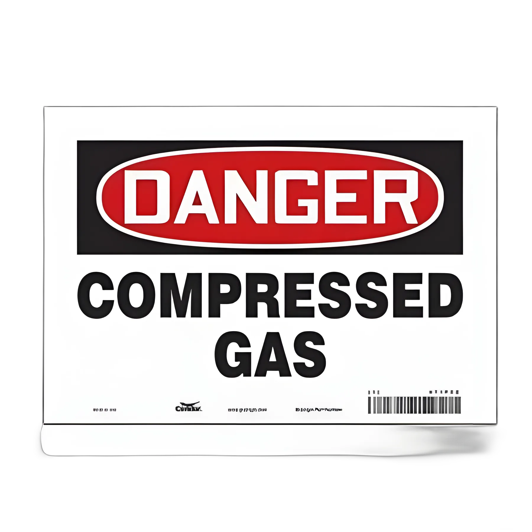 Condor Compressed Gas Safety Wall Sign - 7x10 Inch