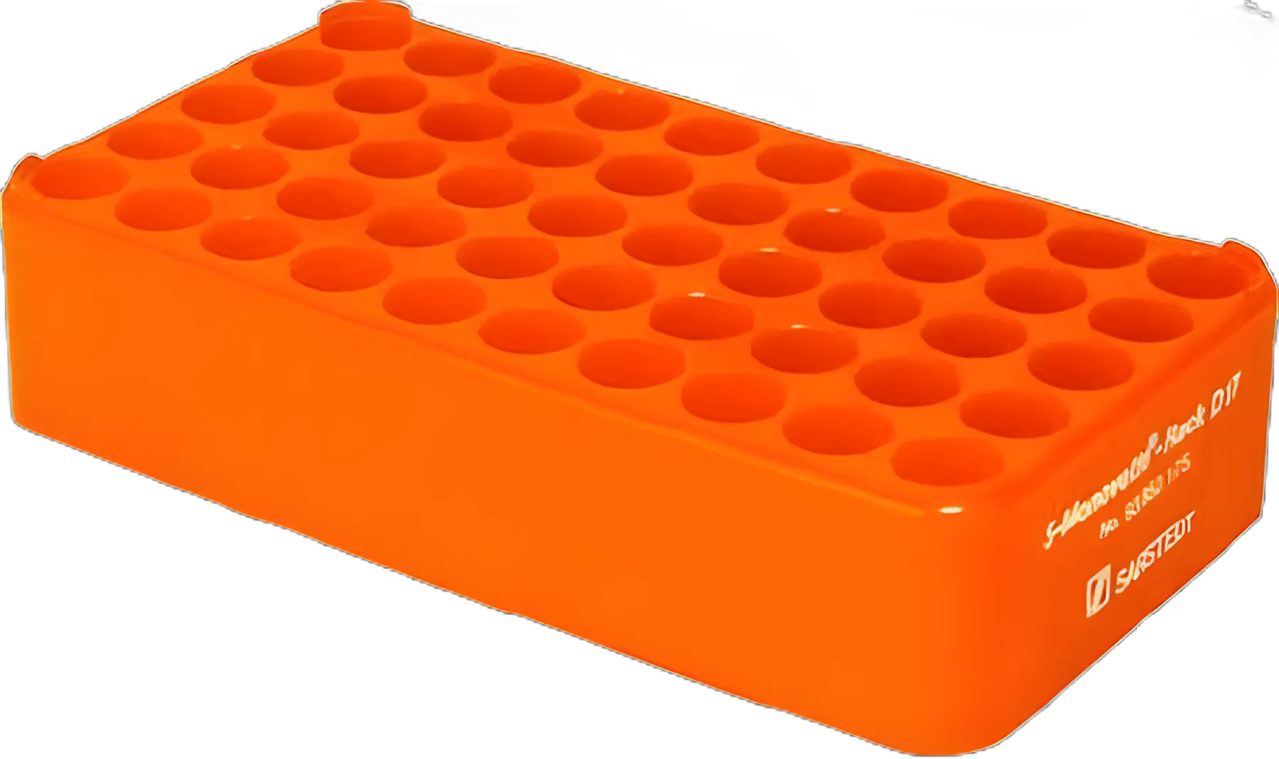 S-Monovette® Block Rack Test Tube Rack 50 Place for 17mm Tubes - Autoclavable Polypropylene