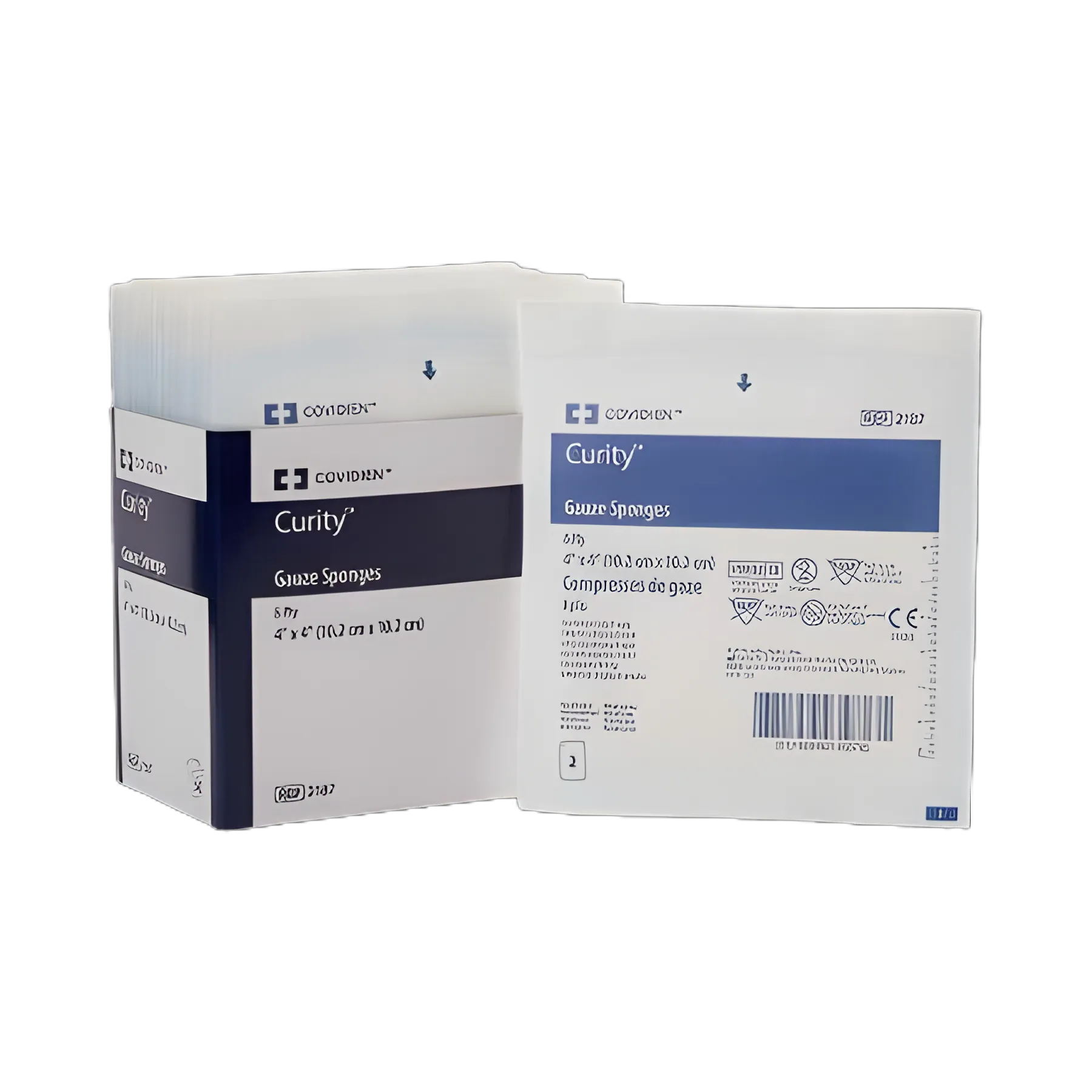 Gauze Sponge Curity™ 4 X 4 Inch 2 per Pack Sterile 8-Ply Square