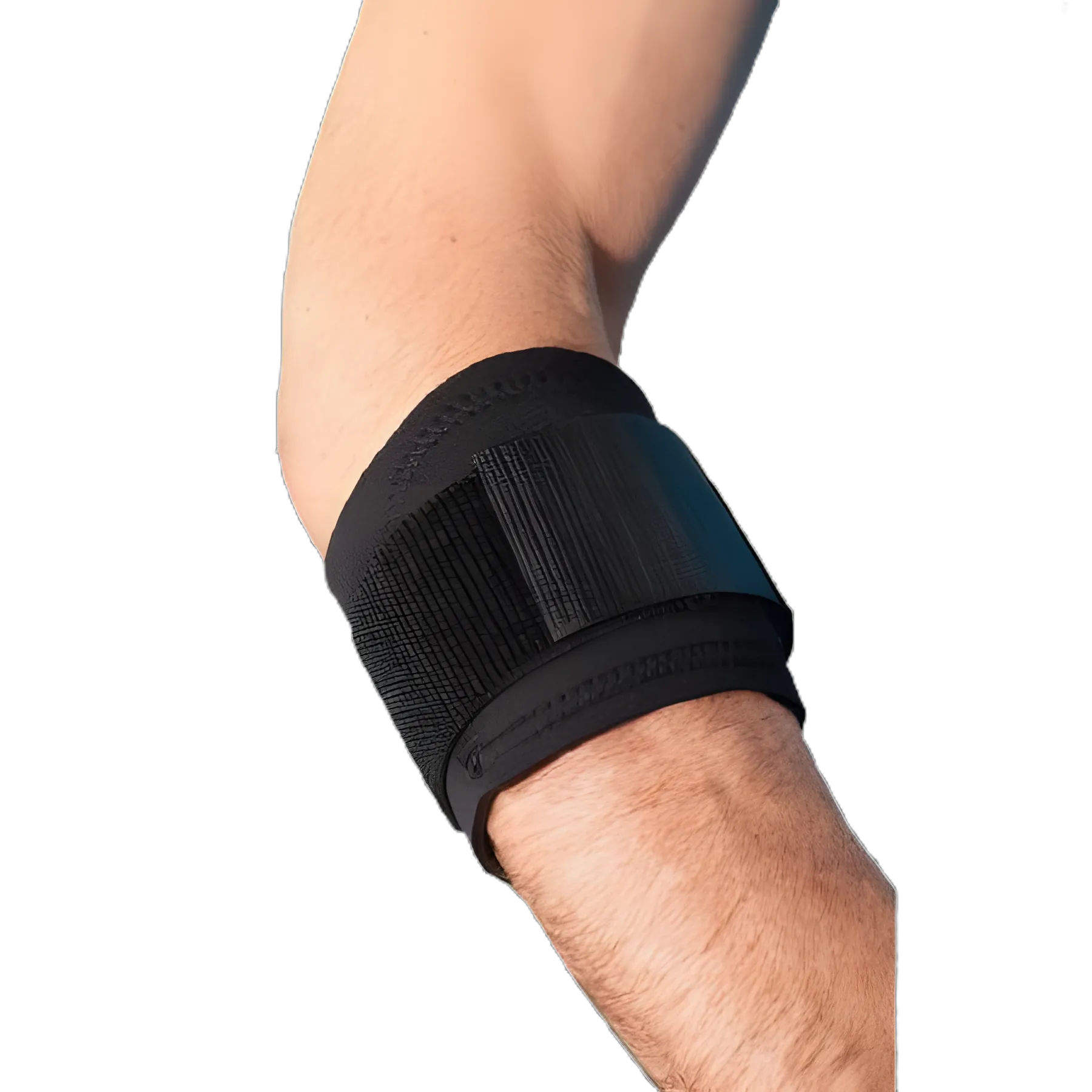 Breg X-Large Elbow Strap for Tennis/Golfer's Elbow, Left or Right - Black