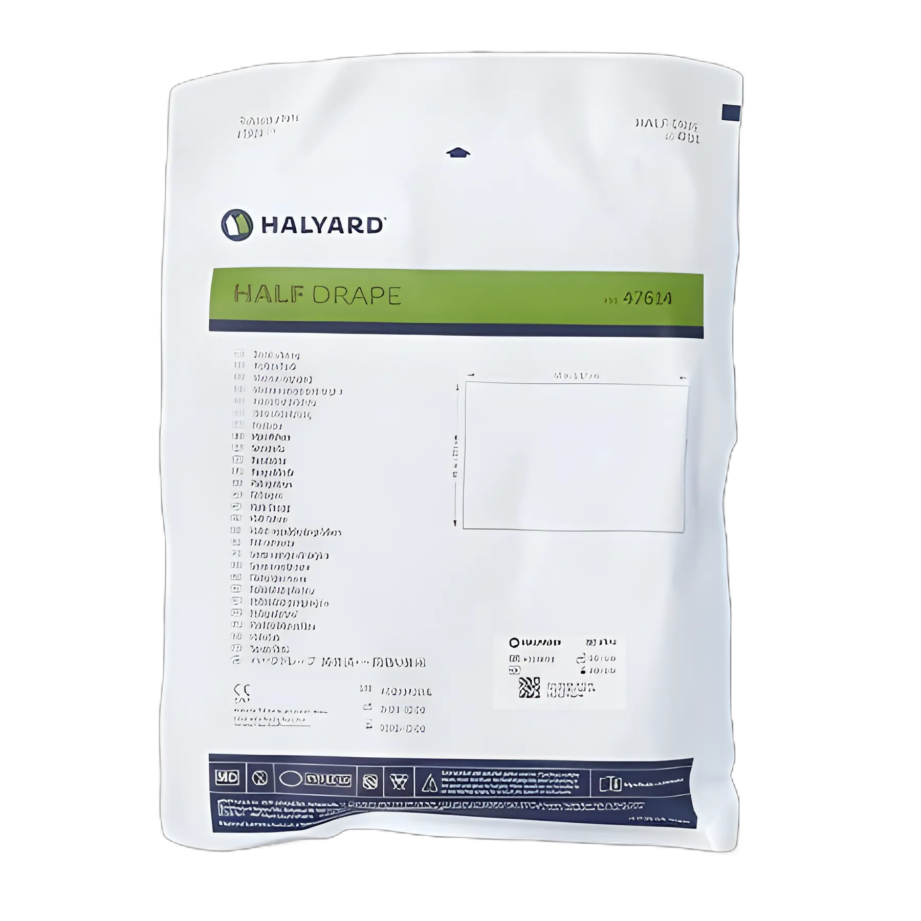 Sterile General Purpose Surgical Drape by O&M Halyard - 40x58 Inch, SMS Fabric