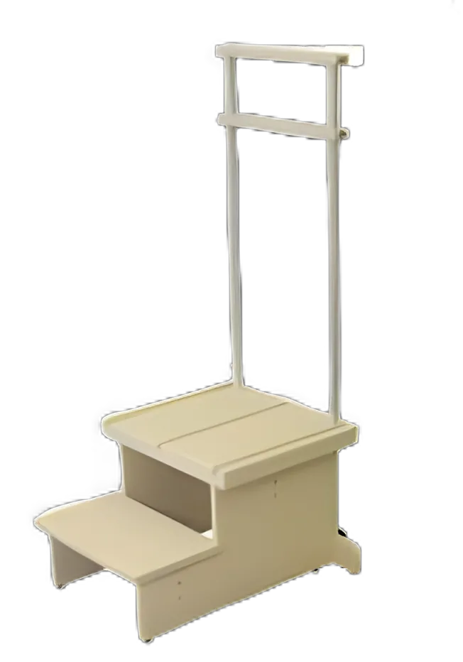 Step Stool X-Ray 2 Steps Polyethylene Frame 16 Inch Step Height