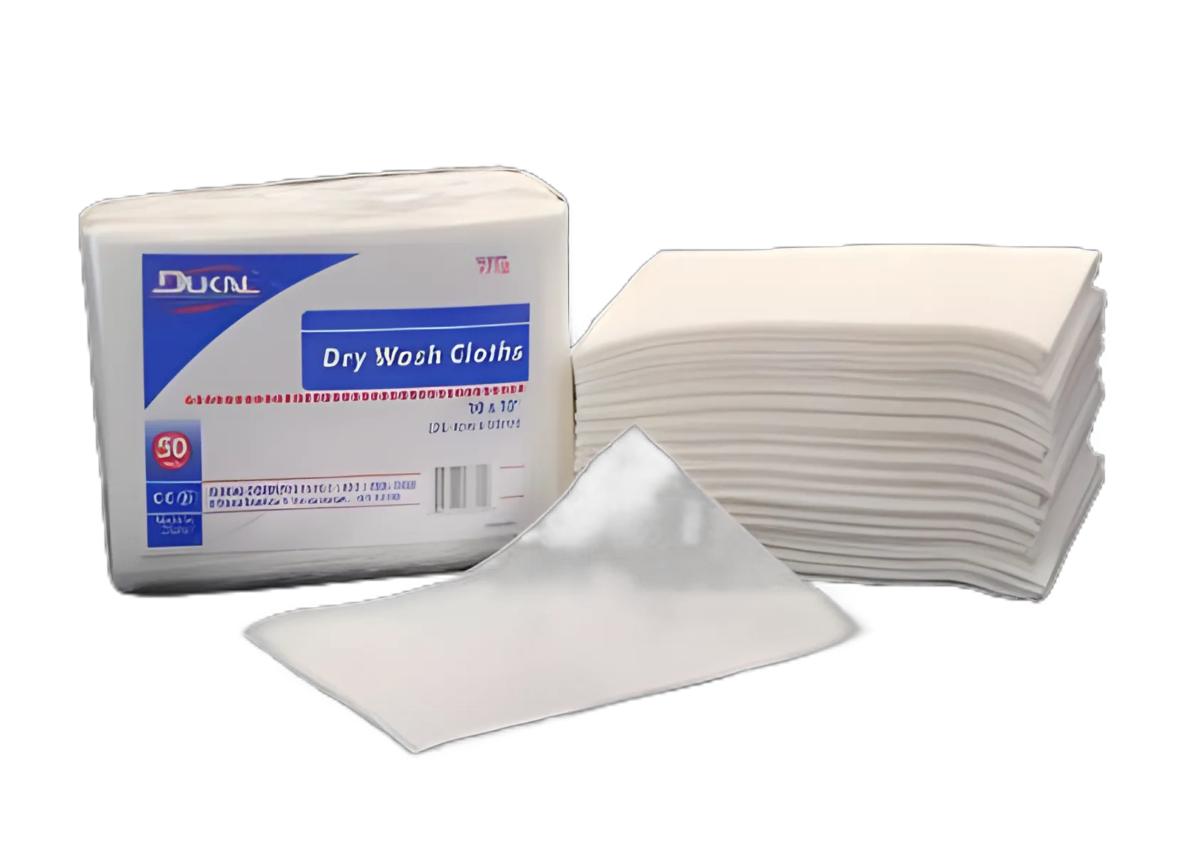 Washcloth Dukal 10 X 13 Inch White Disposable
