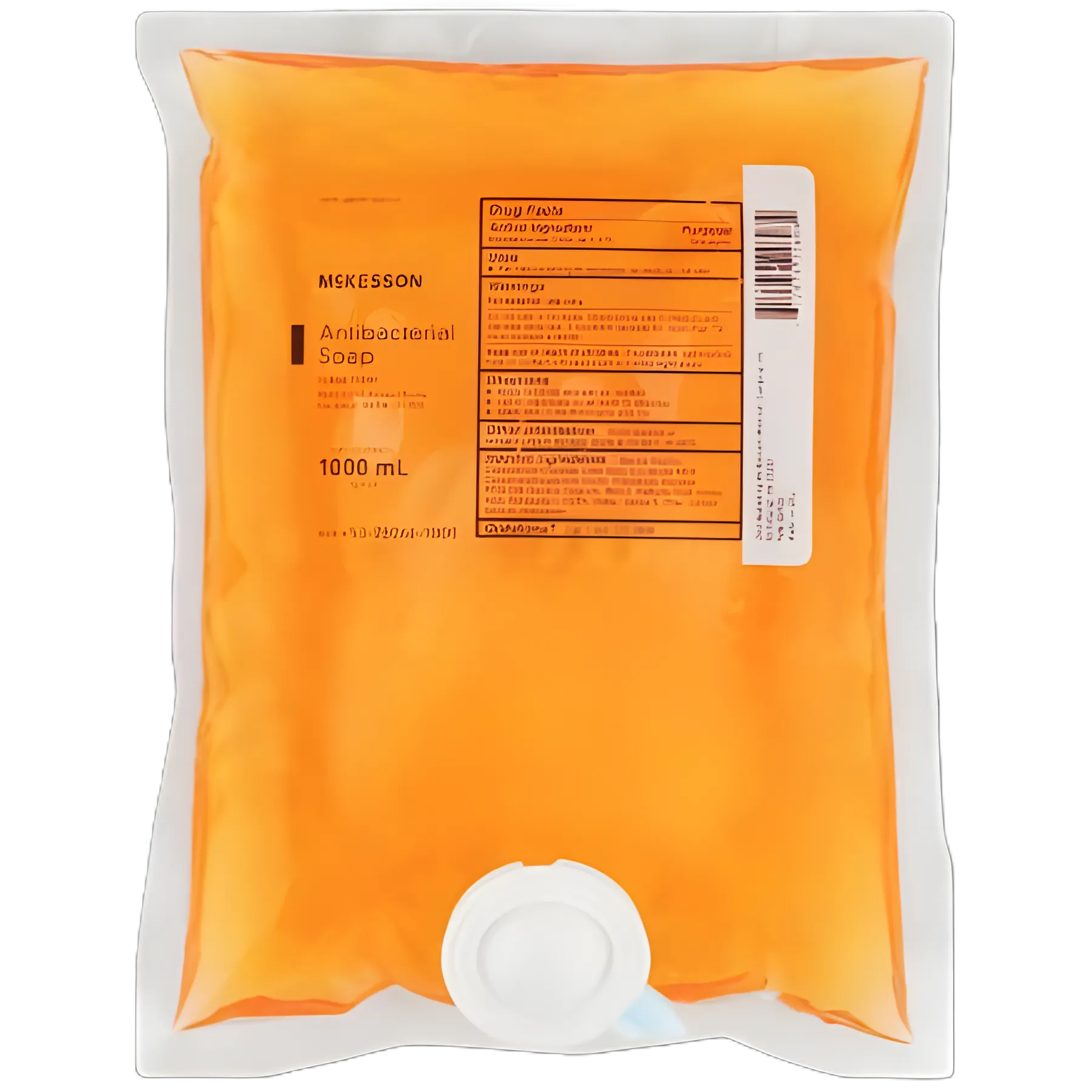 McKesson Antibacterial Hand Soap Liquid, 1,000 mL Dispenser Refill Bag, Clean Scent - Latex-Free
