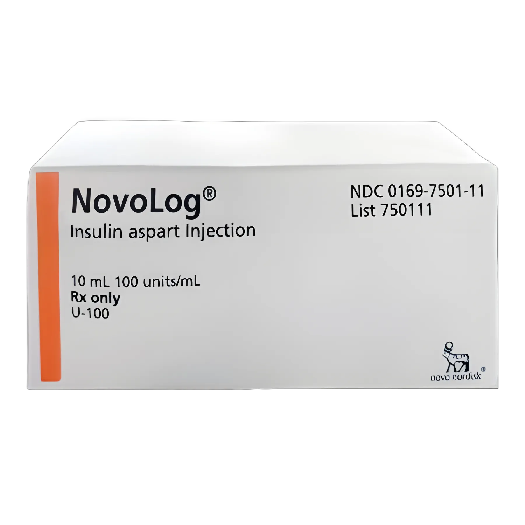 NovoLog® Insulin Aspart 100 U / mL Injection Multiple-Dose Vial 10 mL