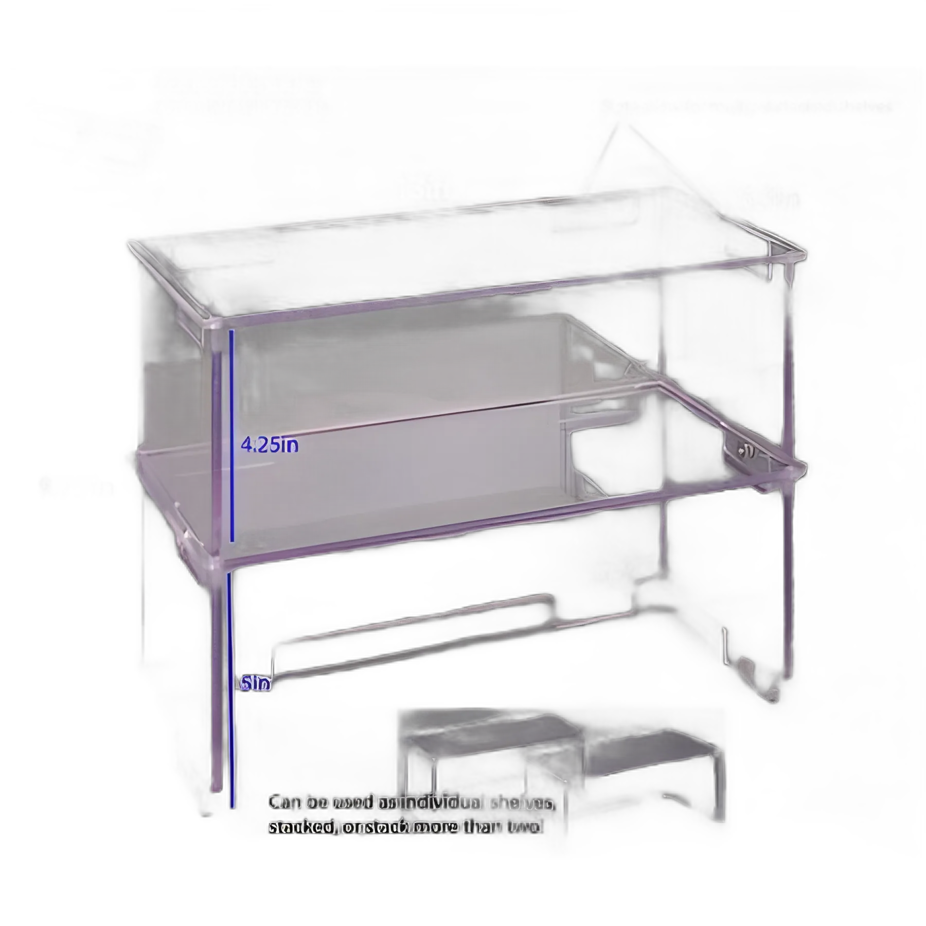 Stack It Lab Bench Shelf - Durable PETG for Clinical Organization