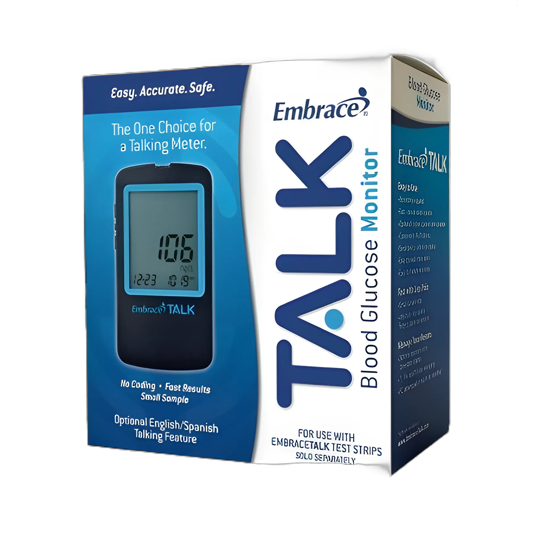 Embrace® Blood Glucose Meter: Fast, Accurate, No Coding Required