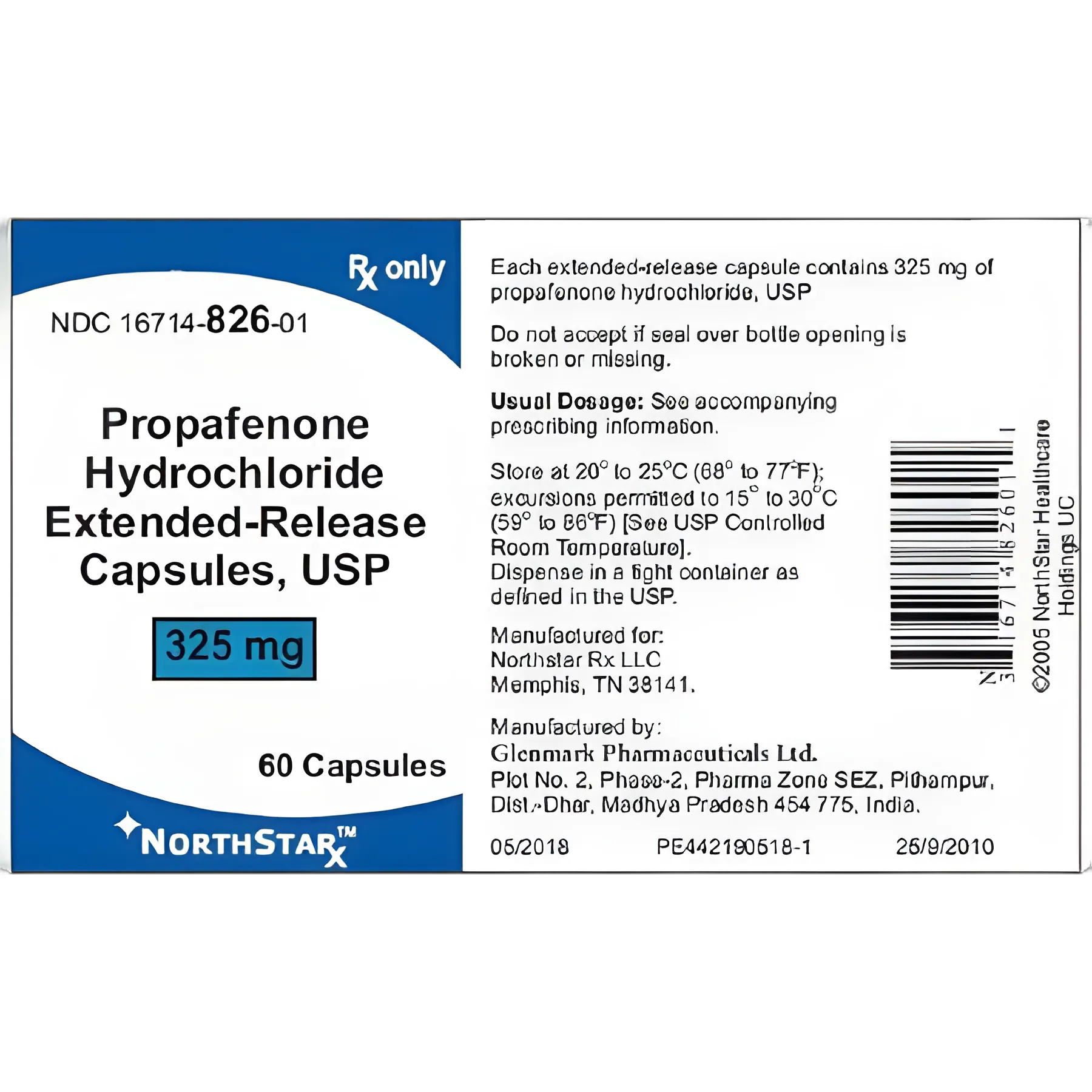 Propafenone HCl 325 mg Capsule for Arrhythmia - NorthStar Rx