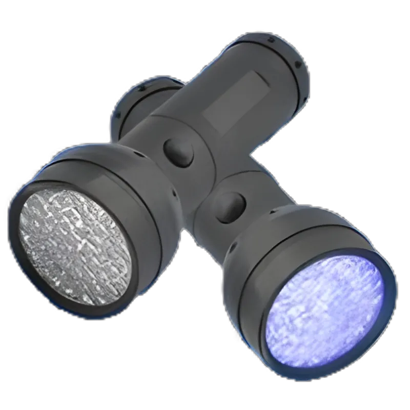 Professional Medical LED Flashlight with UV Light, Aluminum Body, Water-Resistant - Includes 3 AA Alkaline Batteries