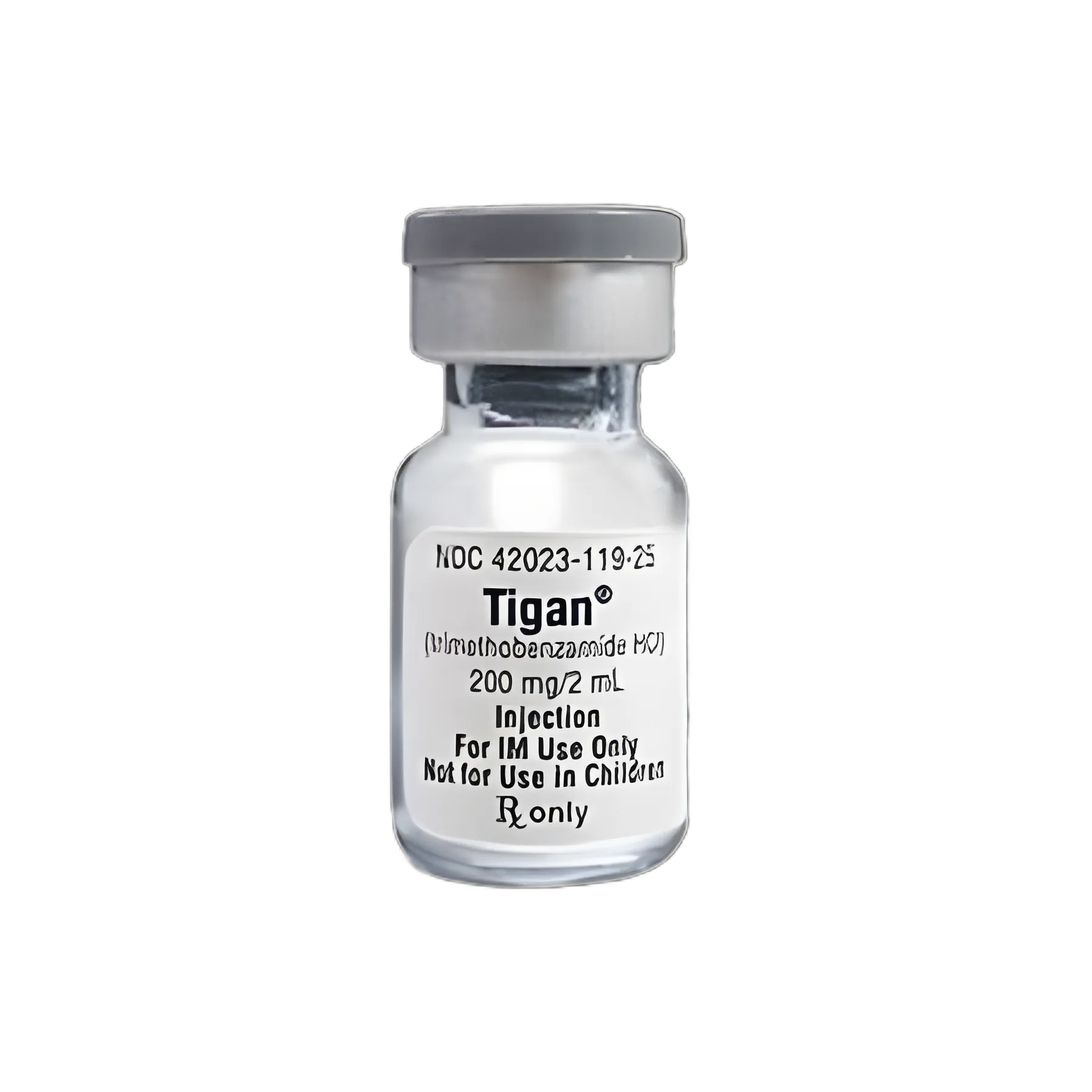Gastro-Intestinal Antihistamine Tigan® Trimethobenzamide HCl, Preservative Free 100 mg / mL Injection Single-Dose Vial 2 mL - 1019790