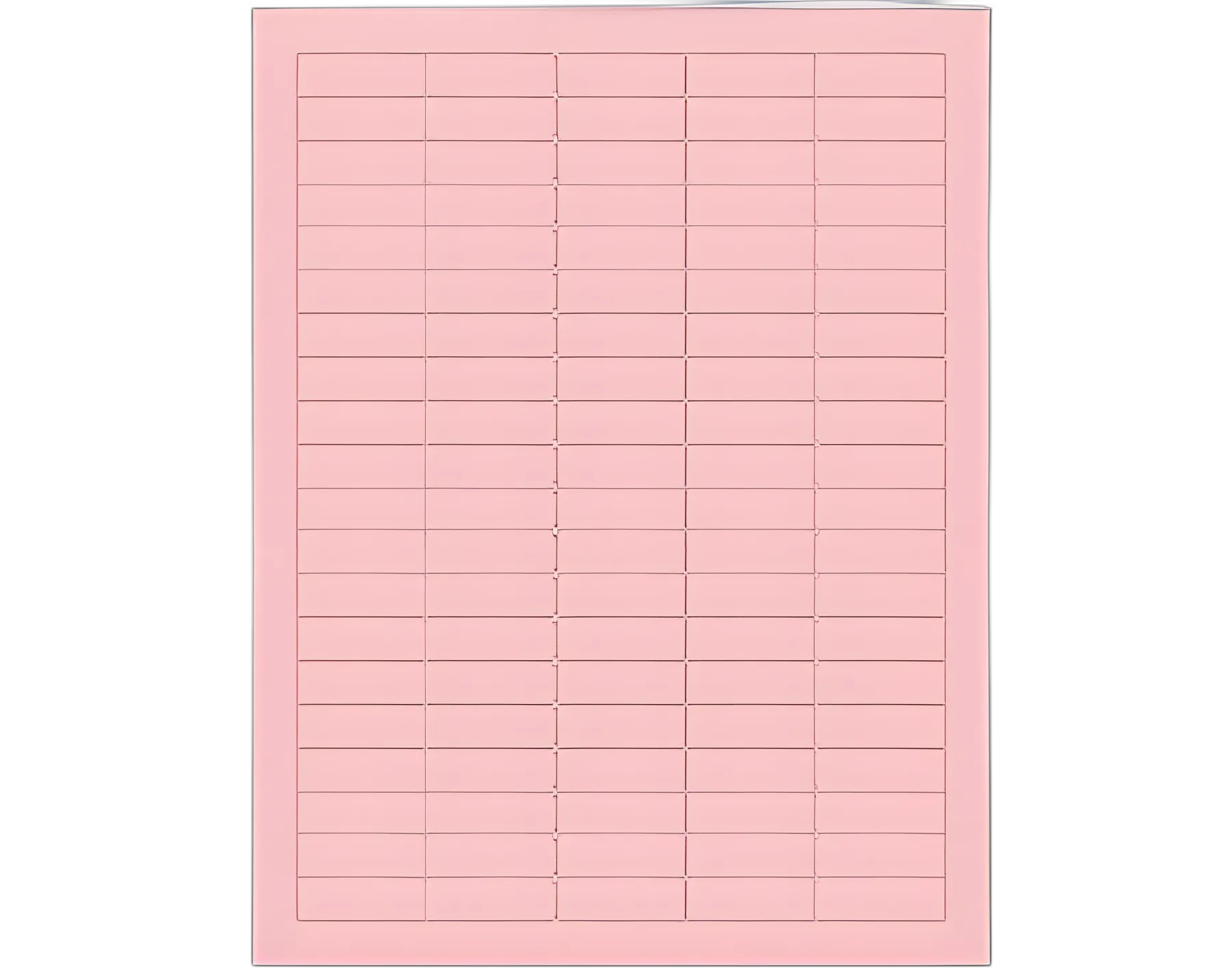 Blank Label Shamrock Printer Label Pink Laser Piggyback 1/2 X 1-1/2 Inch