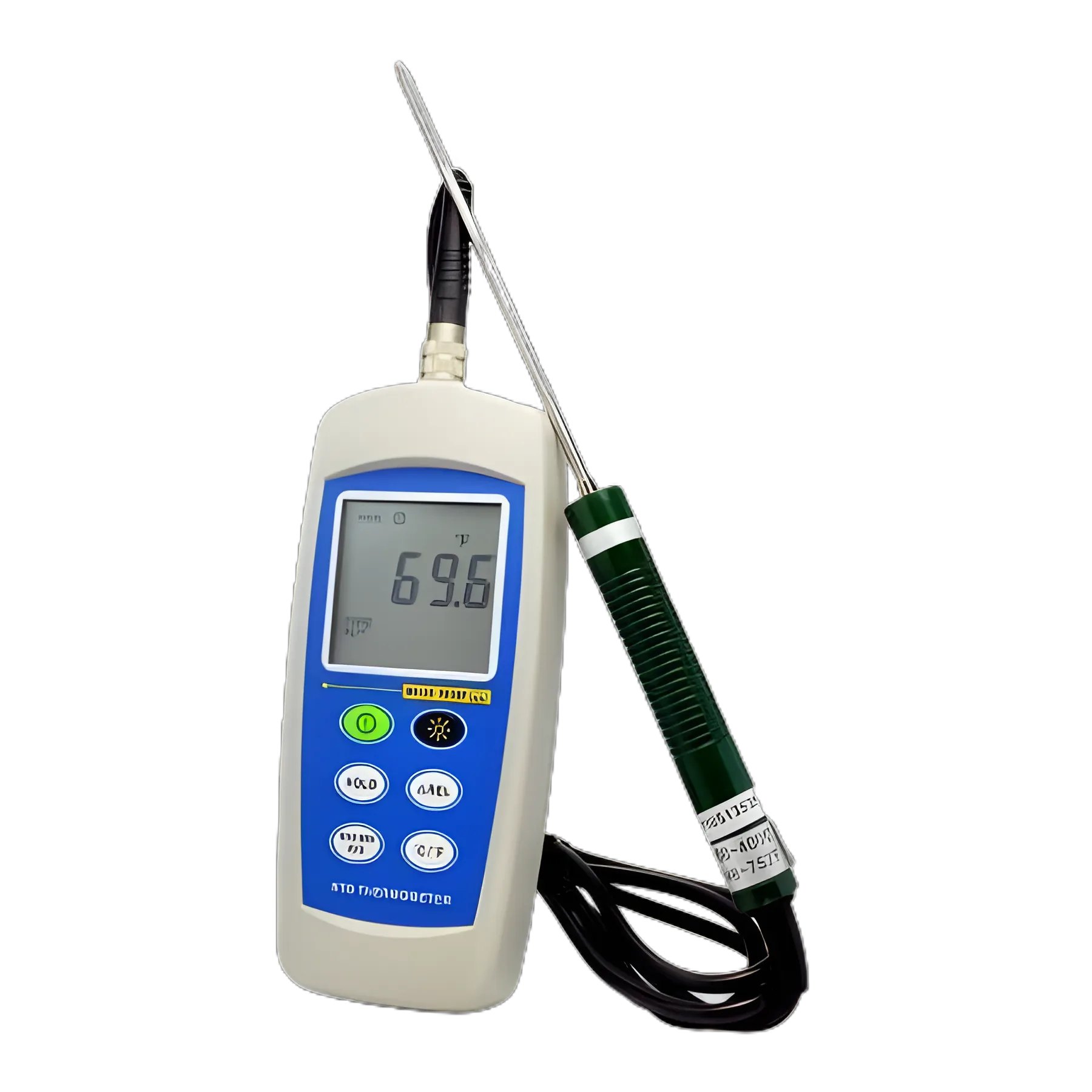Digital Thermometer Thermco® Precison Fahrenheit / Celsius -148° to +572°F (-100° to +300°C) Platinum RTD Sensor Handheld Battery Operated