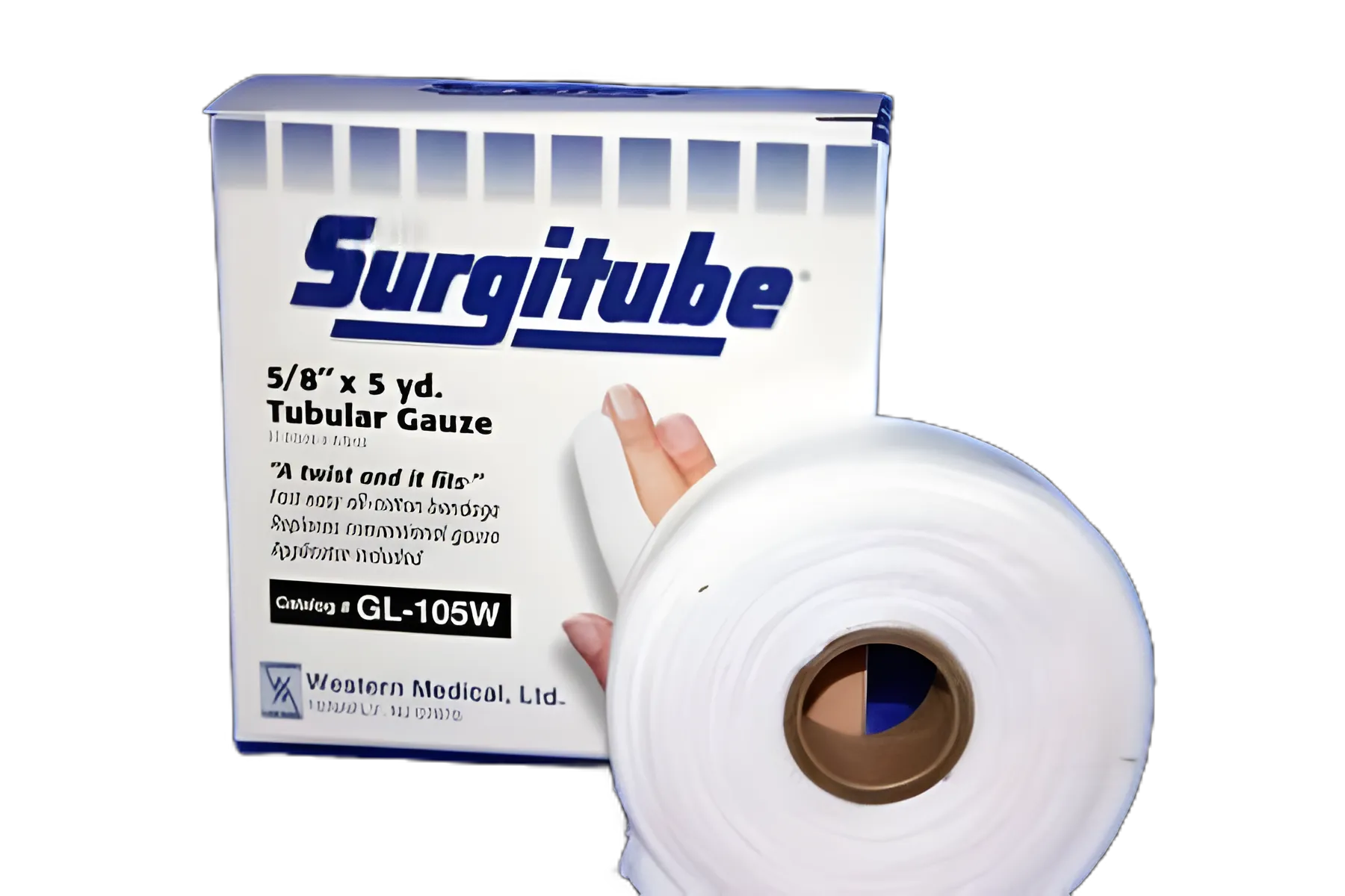 Tubular Retainer Dressing Surgitube® Cotton 5/8 Inch X 5 Yard Size 1 White Small Finger / Toe NonSterile