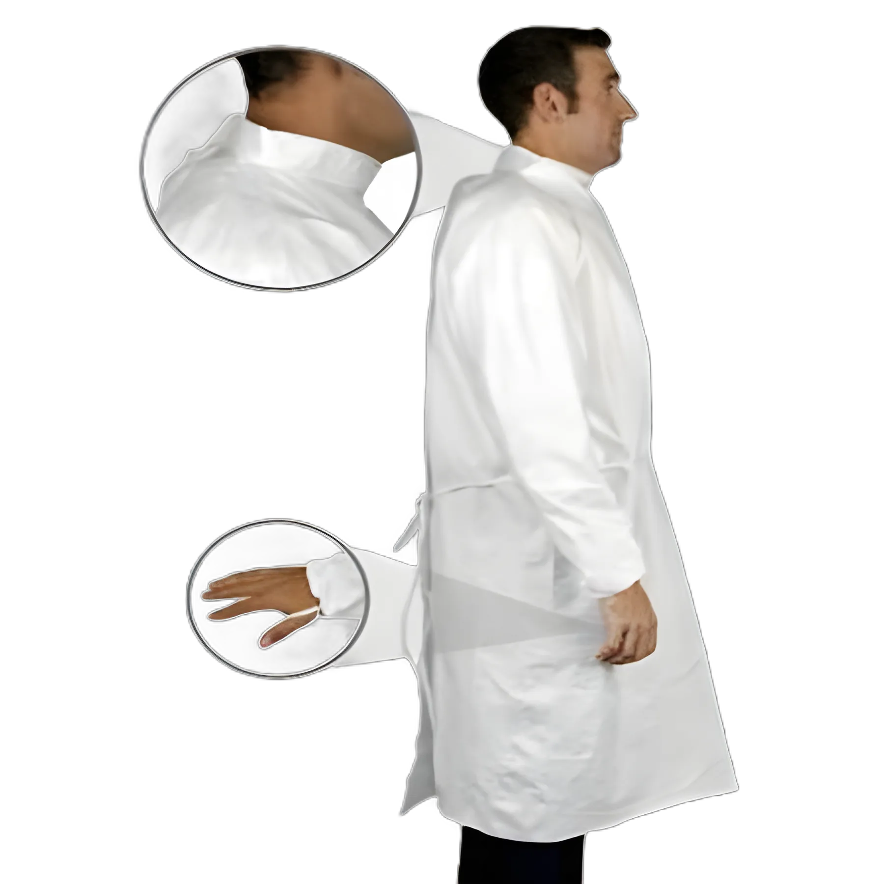 X-Large White Sterile Cleanroom Gown for Non-Hazardous Compounding - TrueCare Biomedix