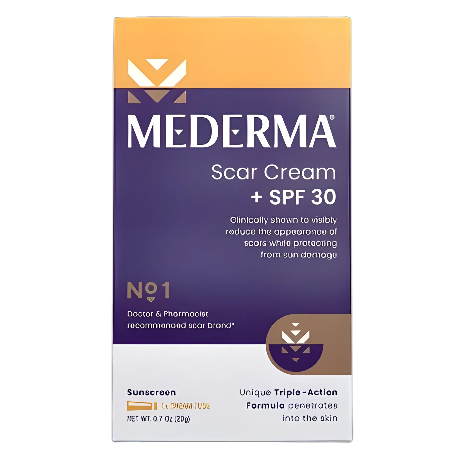 Scar Treatment with Sunscreen Mederma® Scar Cream + SPF30 20 Gram Tube Scented Cream