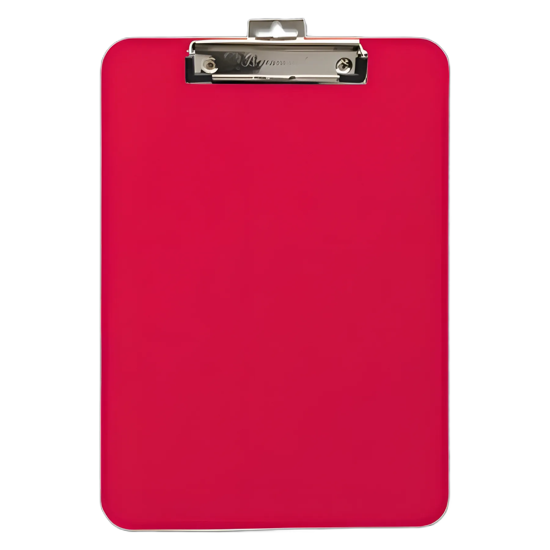 Unbreakable Recycled Clipboard, 0.25" Clip Capacity, Holds 8.5 x 11 Sheets, Red