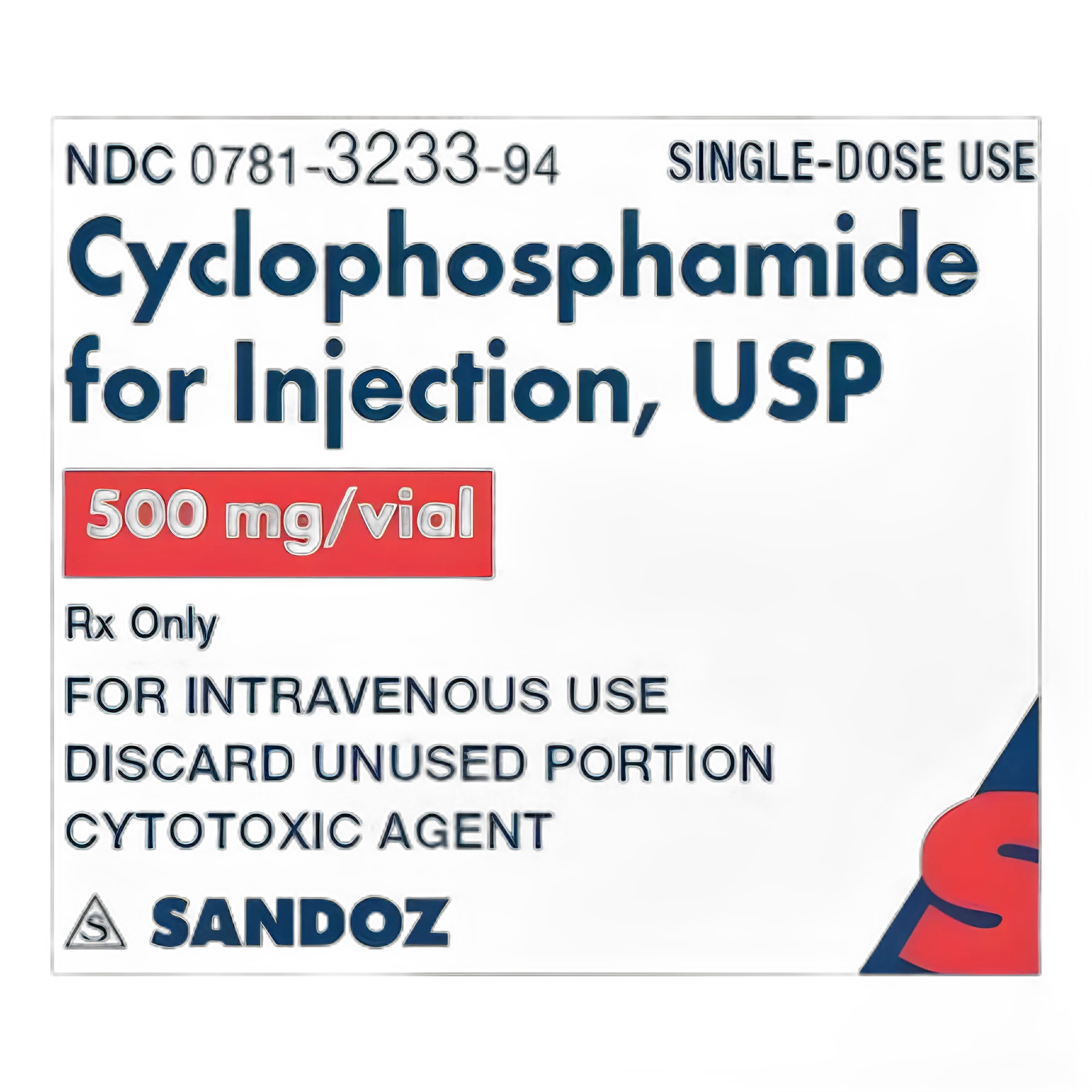 Cyclophosphamide 500 mg Injection Single-Dose Vial 25 mL