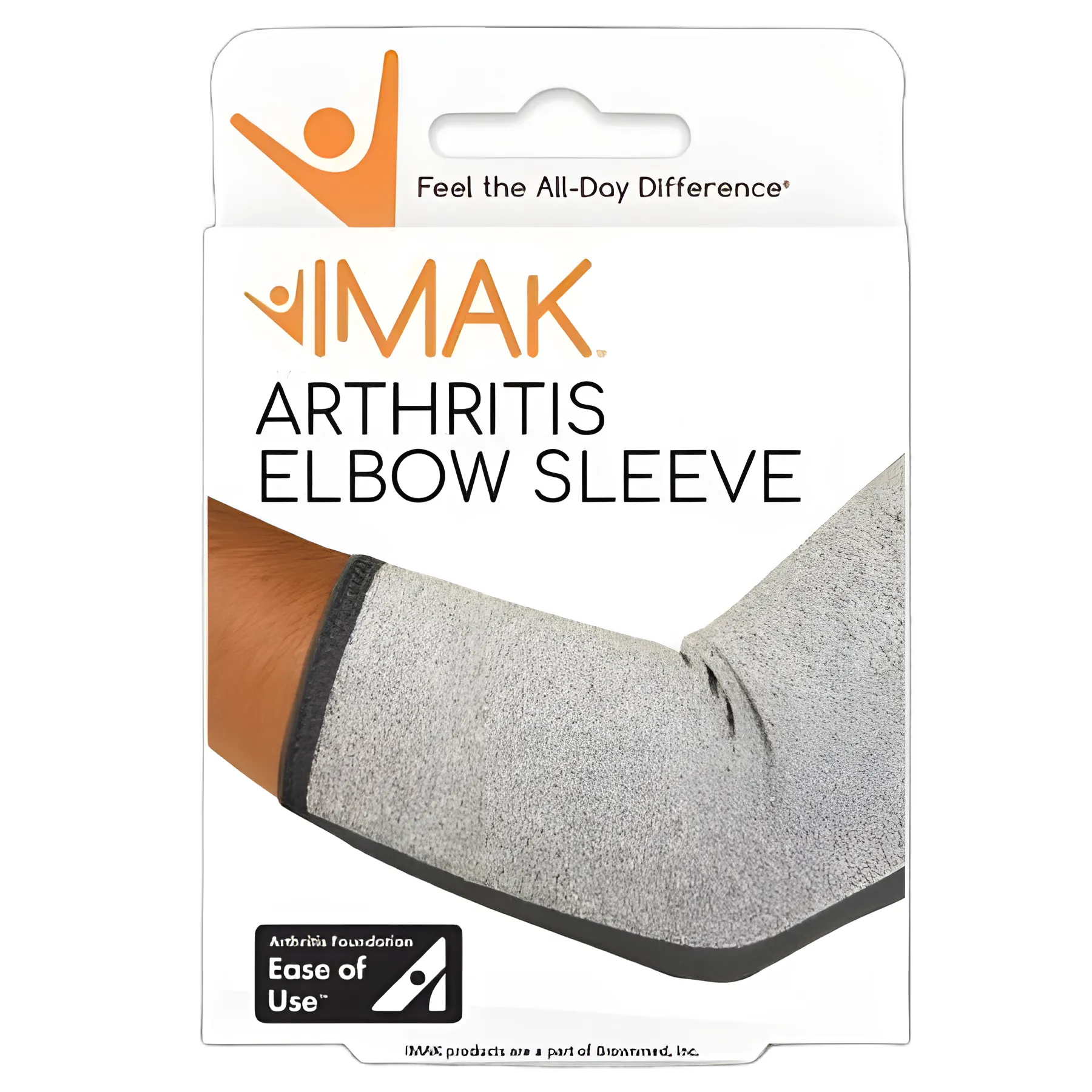 IMAK Arthritis Compression Sleeve for Elbow - Small, Black/Gray