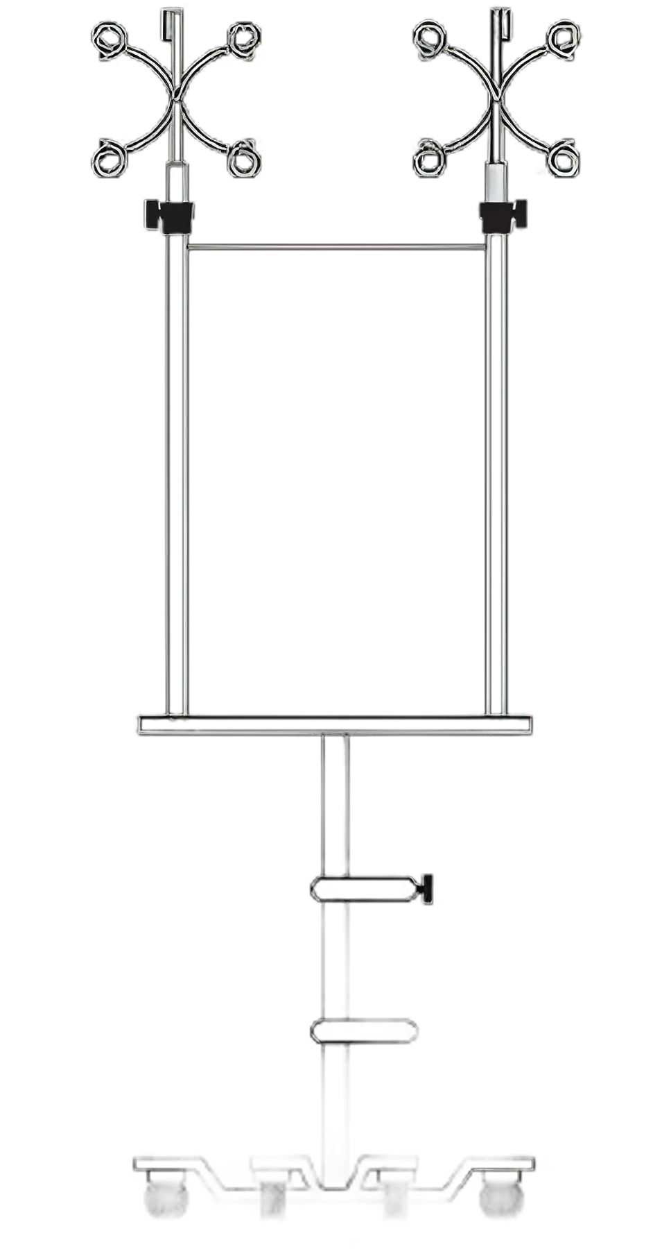 Infusion Pump Stand 4 Device 6-Legs