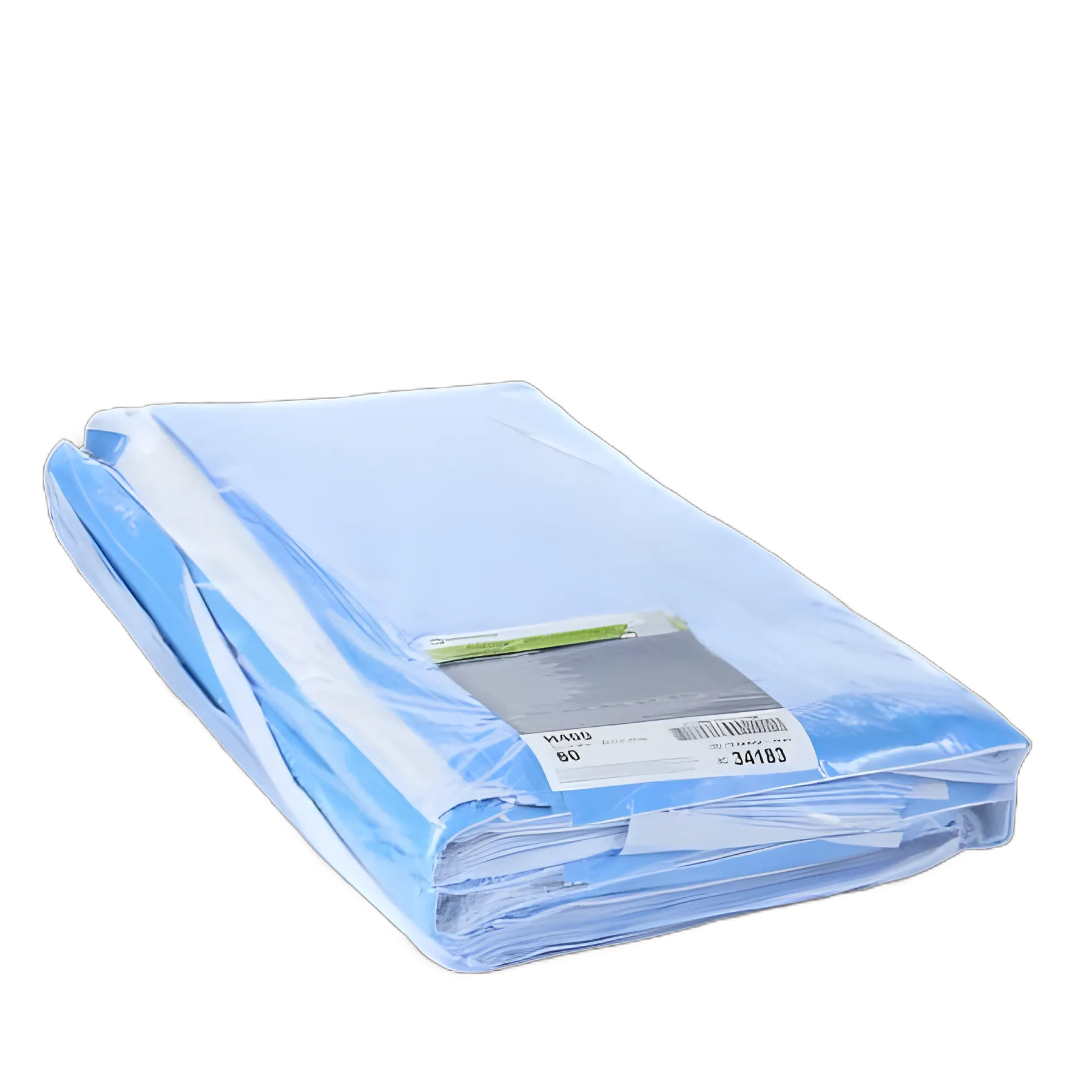 QUICK CHECK* H400 Sterilization Wrap White / Blue 24 X 24 Inch Dual Layer SMS Polypropylene Steam / EO Gas / Hydrogen Peroxide