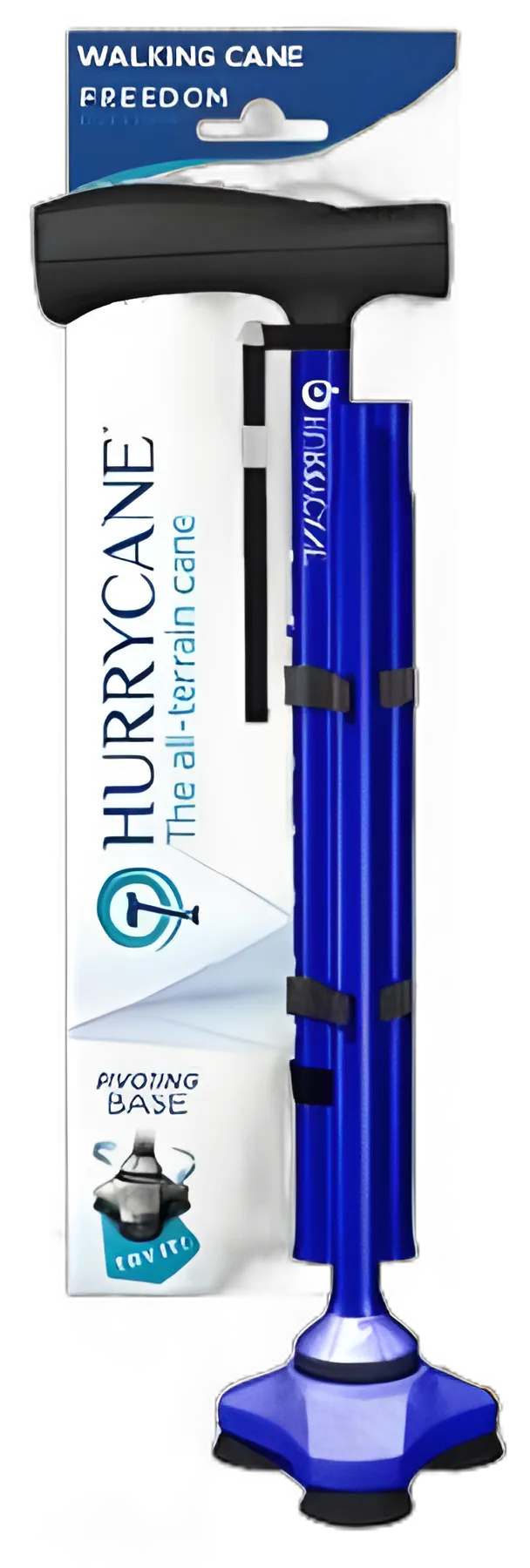 HurryCane® Freedom Edition™ Folding Cane - Adjustable, Lightweight Aluminum Walking Aid