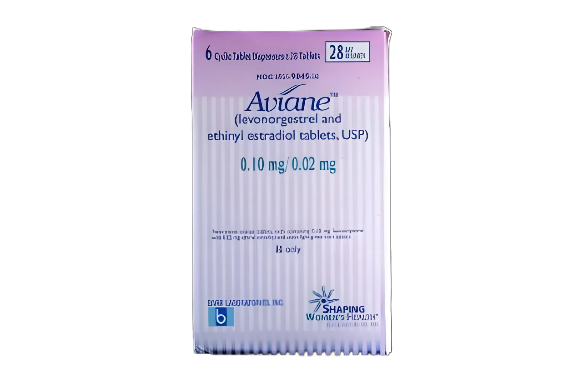 Aviane® Levonorgestrel / Ethinyl Estradiol 0.1 mg - 0.02 mg Tablet Blister Pack 168 Tablets