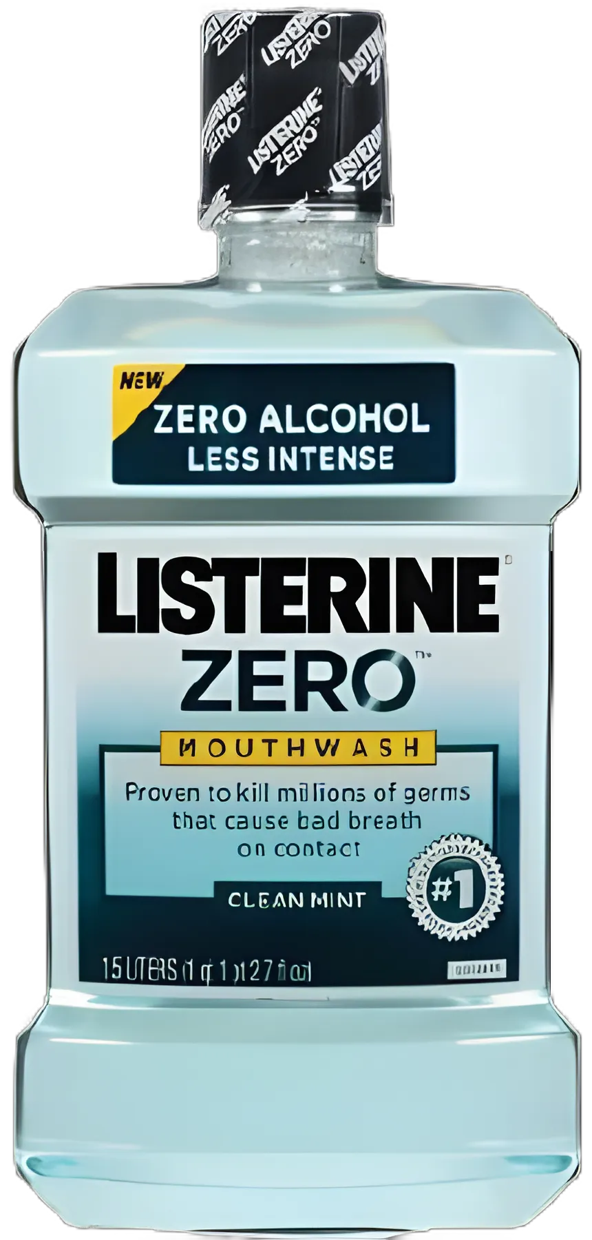 Listerine Zero® Clean Mint Mouthwash, 1.5 Liter - Alcohol-Free Oral Care