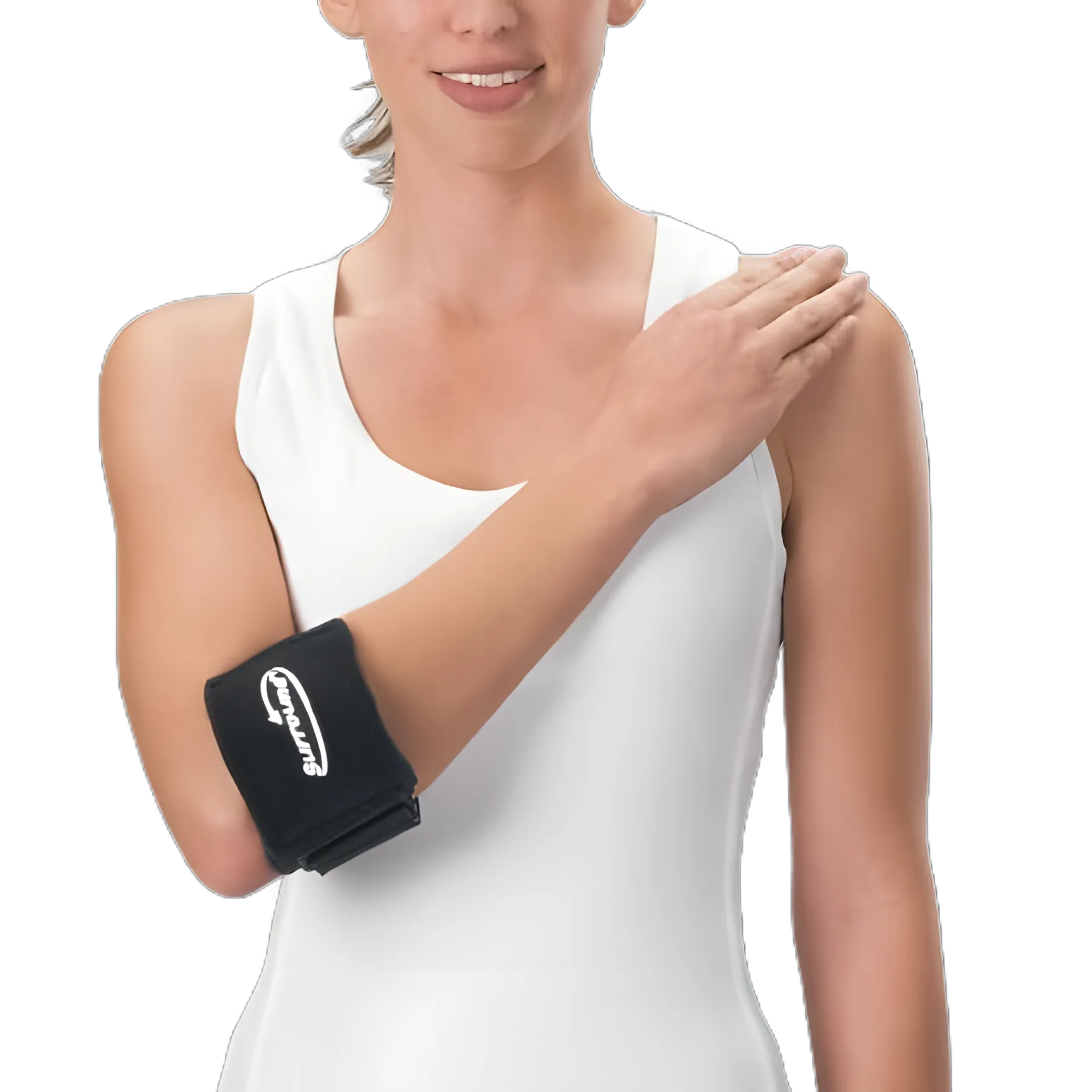 Elbow Support Surround® Contact Closure Left or Right Elbow Up to 18 Inch Circumference Black
