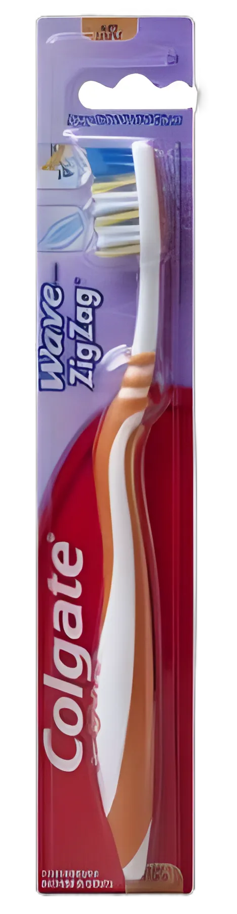 Colgate® Wave ZigZag® Orange Soft Toothbrush for Deep Cleaning