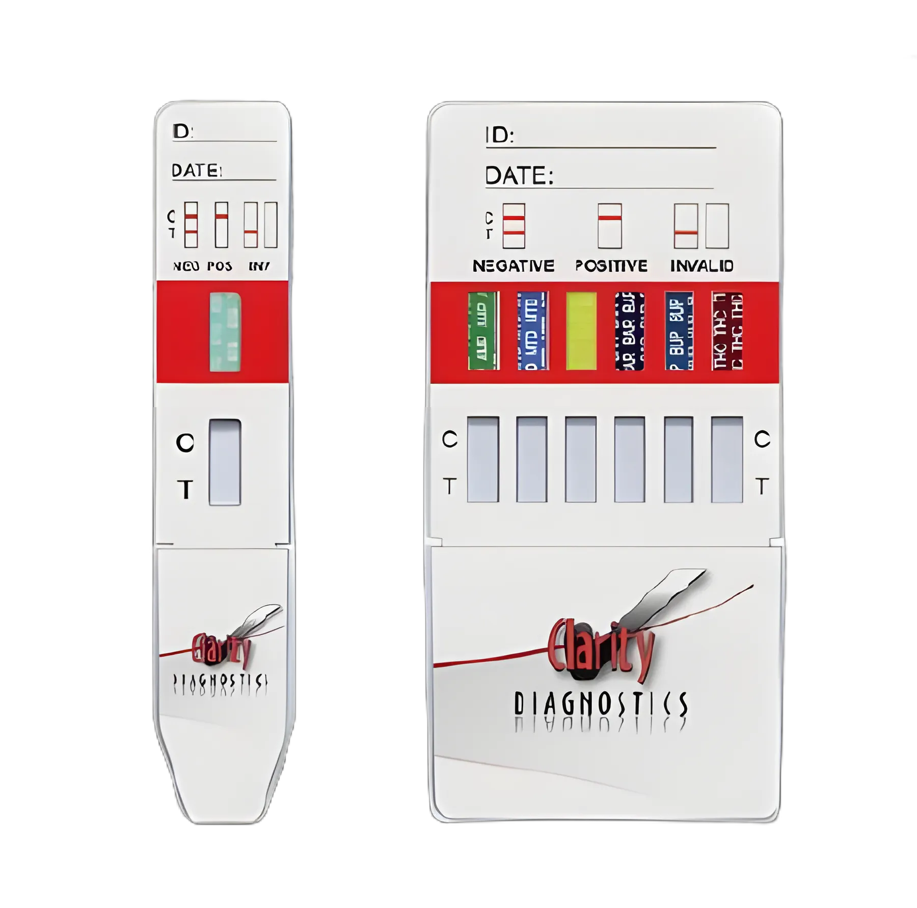 Clarity® Drugs of Abuse Test Kit for AMP, COC, mAMP/MET, OPI, THC - 25 Tests, CLIA Waived