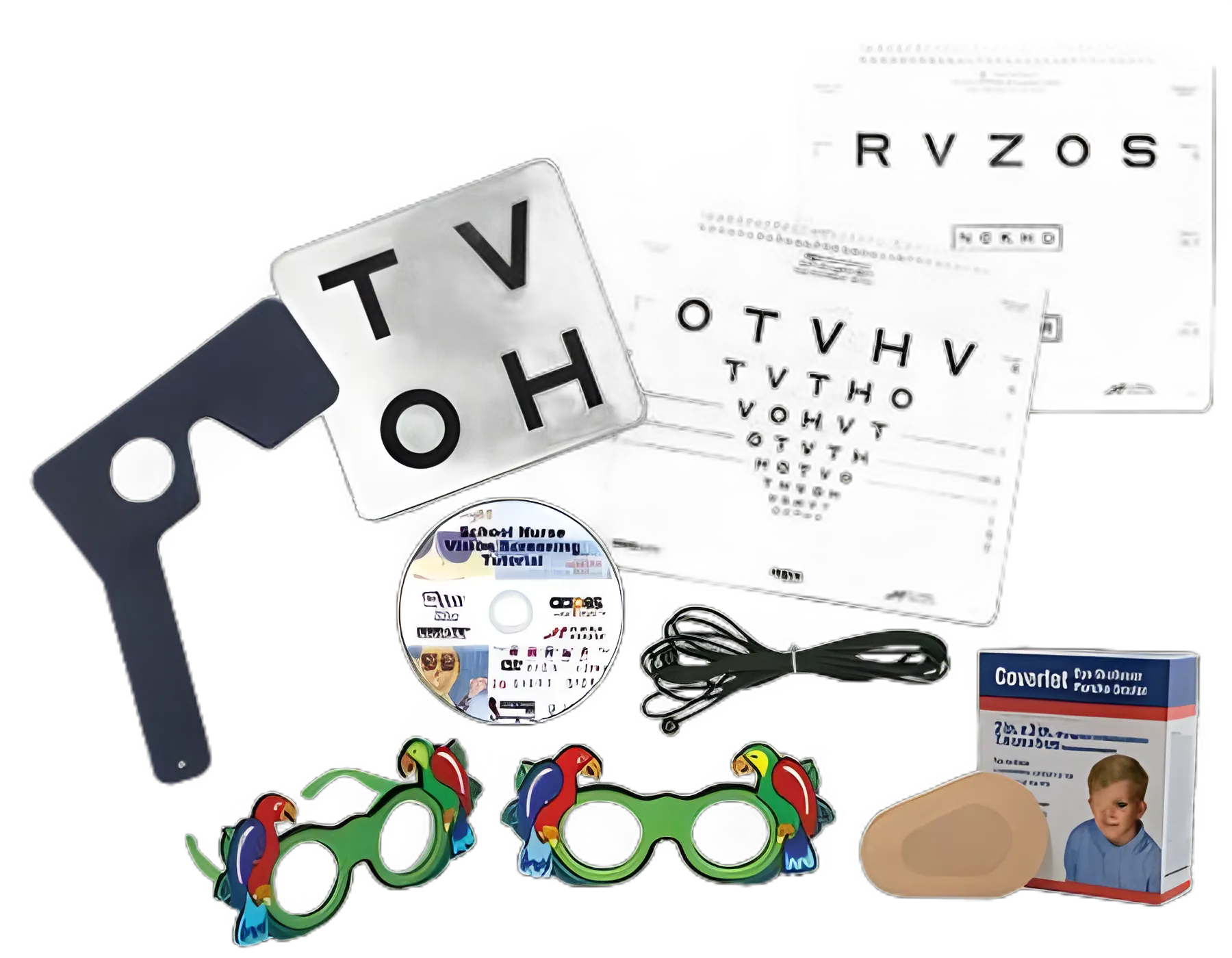 AAPOS 10 Foot Vision Screening Kit for Children and Adults