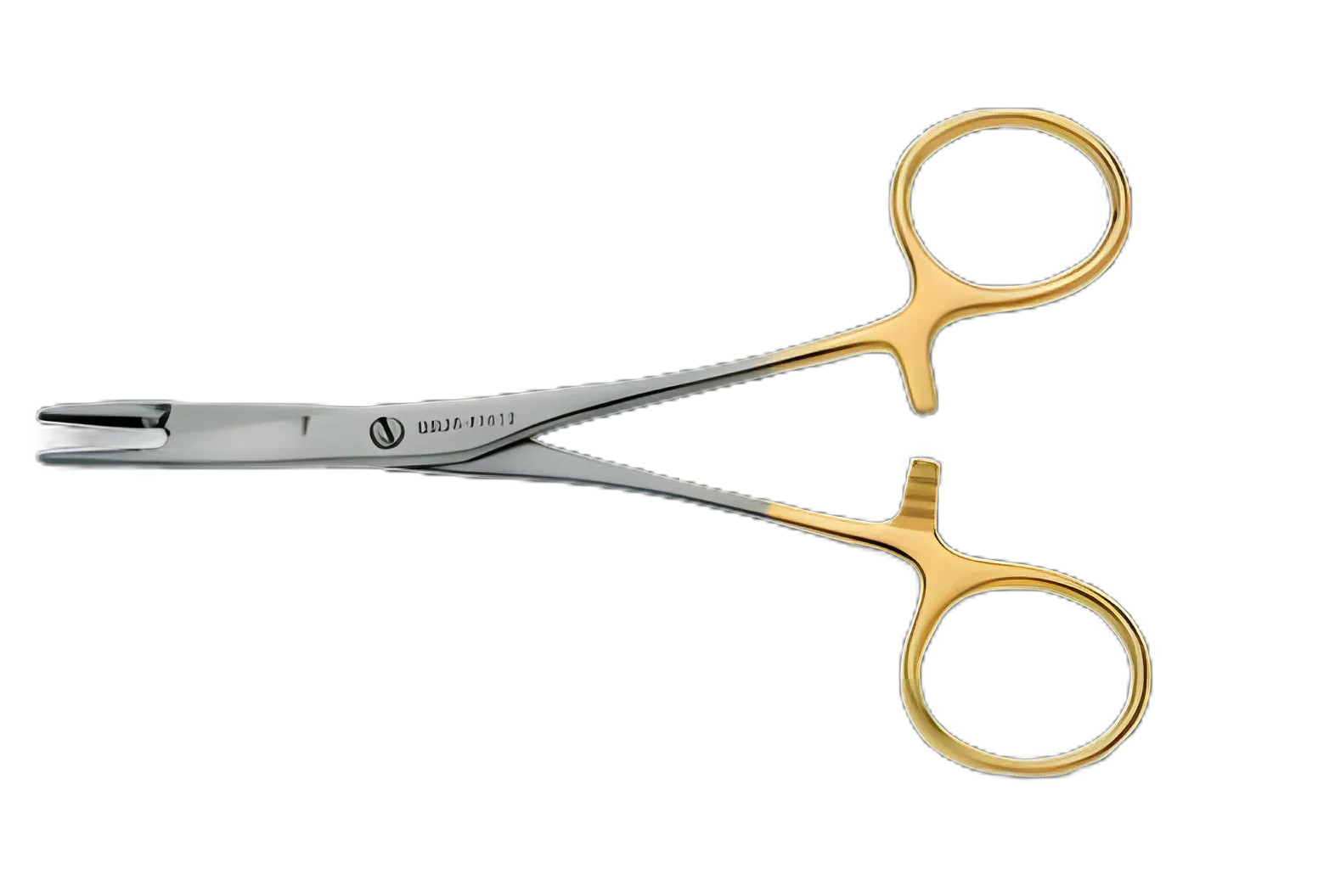 7 Inch Tungsten Carbide Needle Holder with Suture Scissors - Straight Serrated