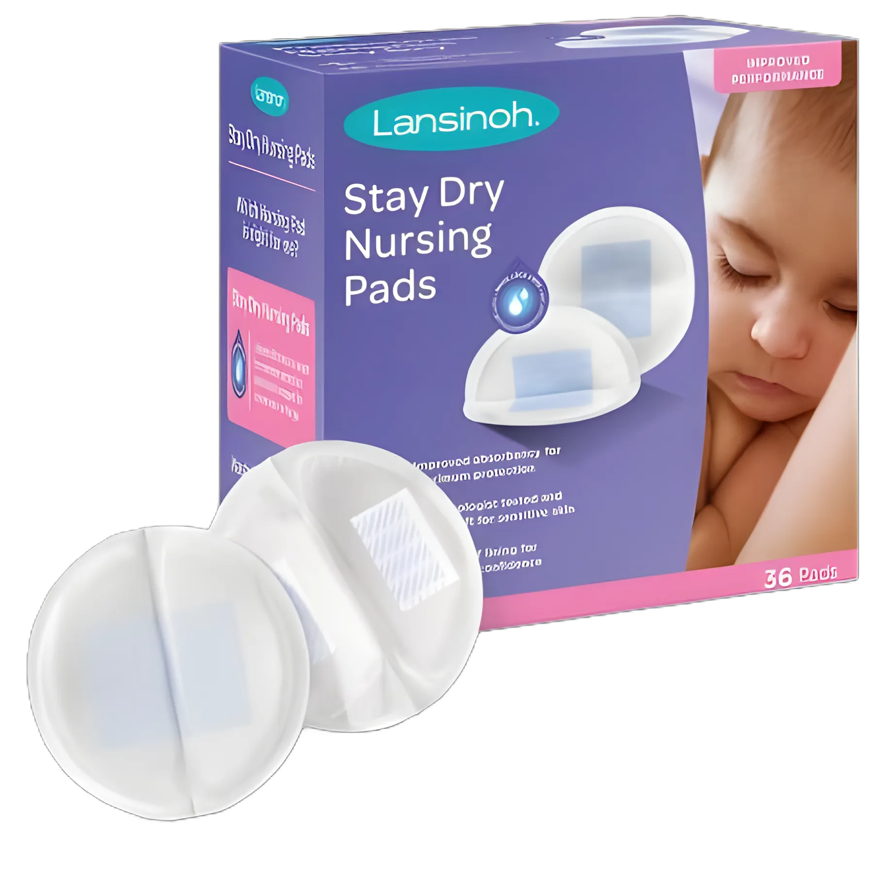 Nursing Pad Lansinoh® Stay Dry One Size Fits Most Disposable - 20236